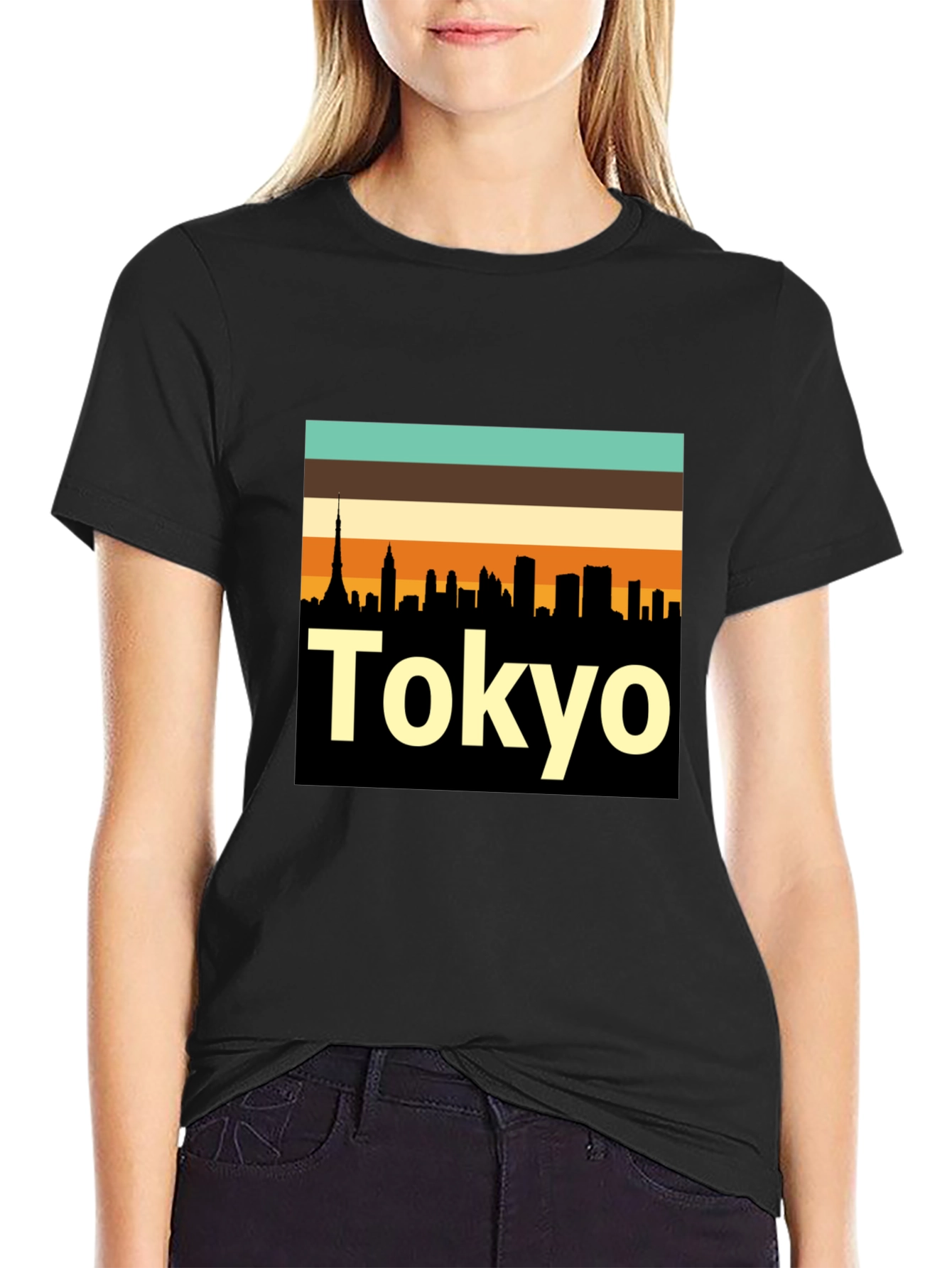 Tokyo Skyline Retro T-Shirt