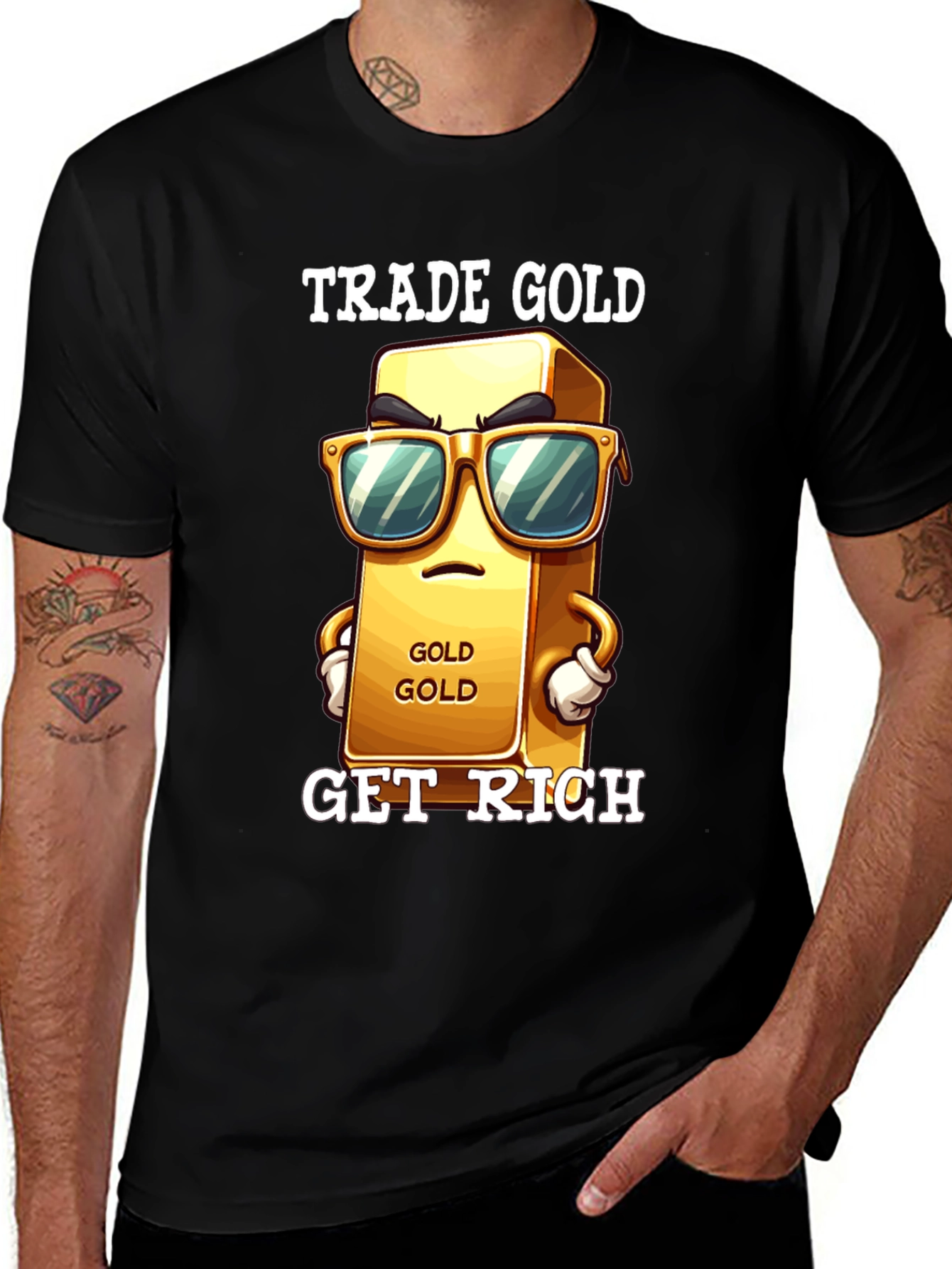 Trade Gold Get Rich Graphic Tee
