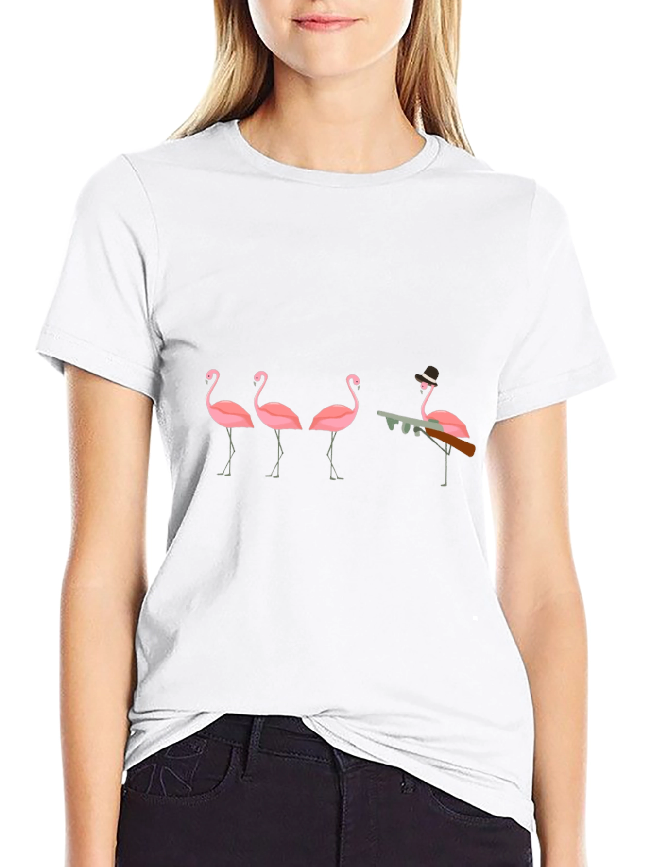 Flamingo Mafia T-Shirt - Gangster Birds!