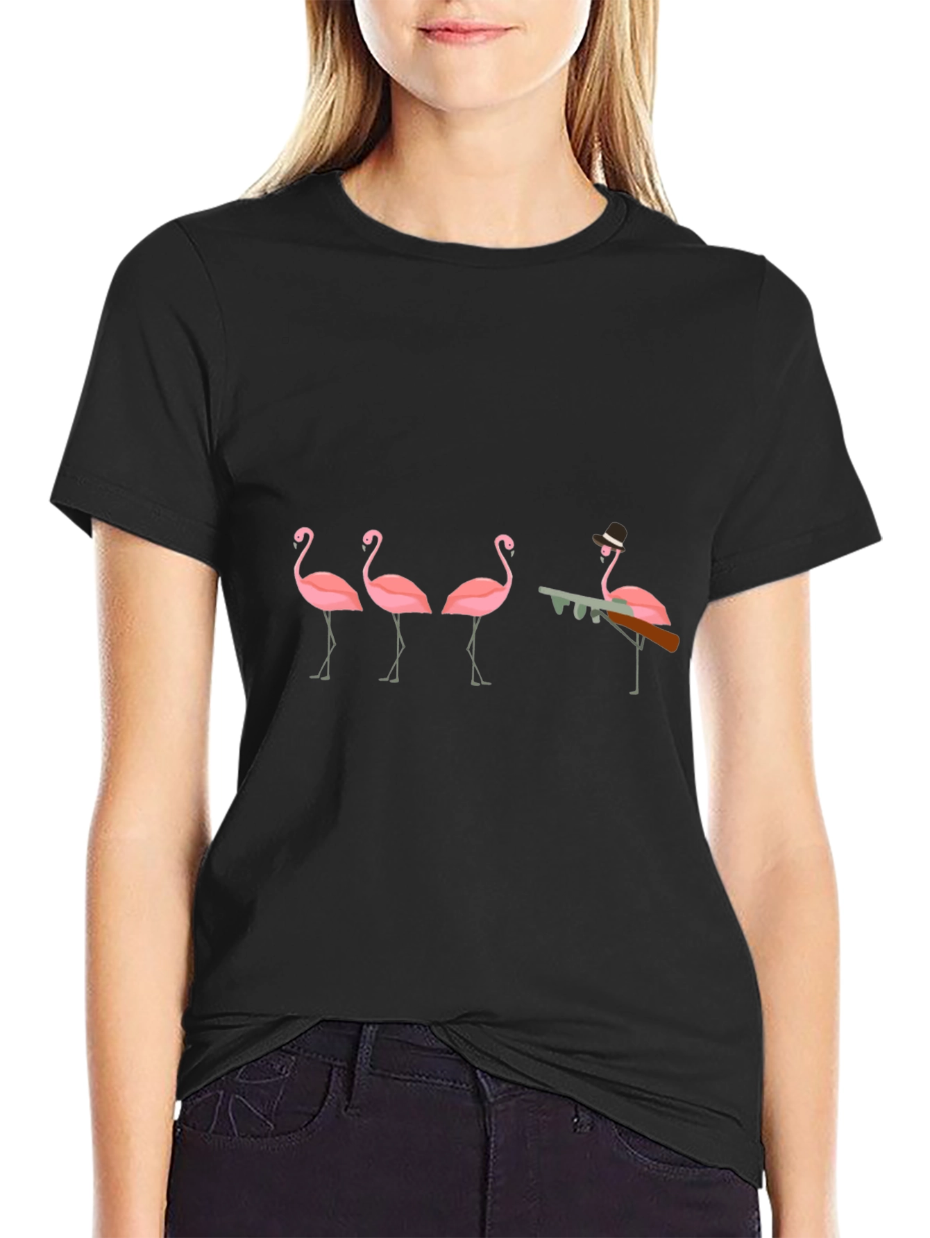 Flamingo Mafia T-Shirt - Gangster Birds!