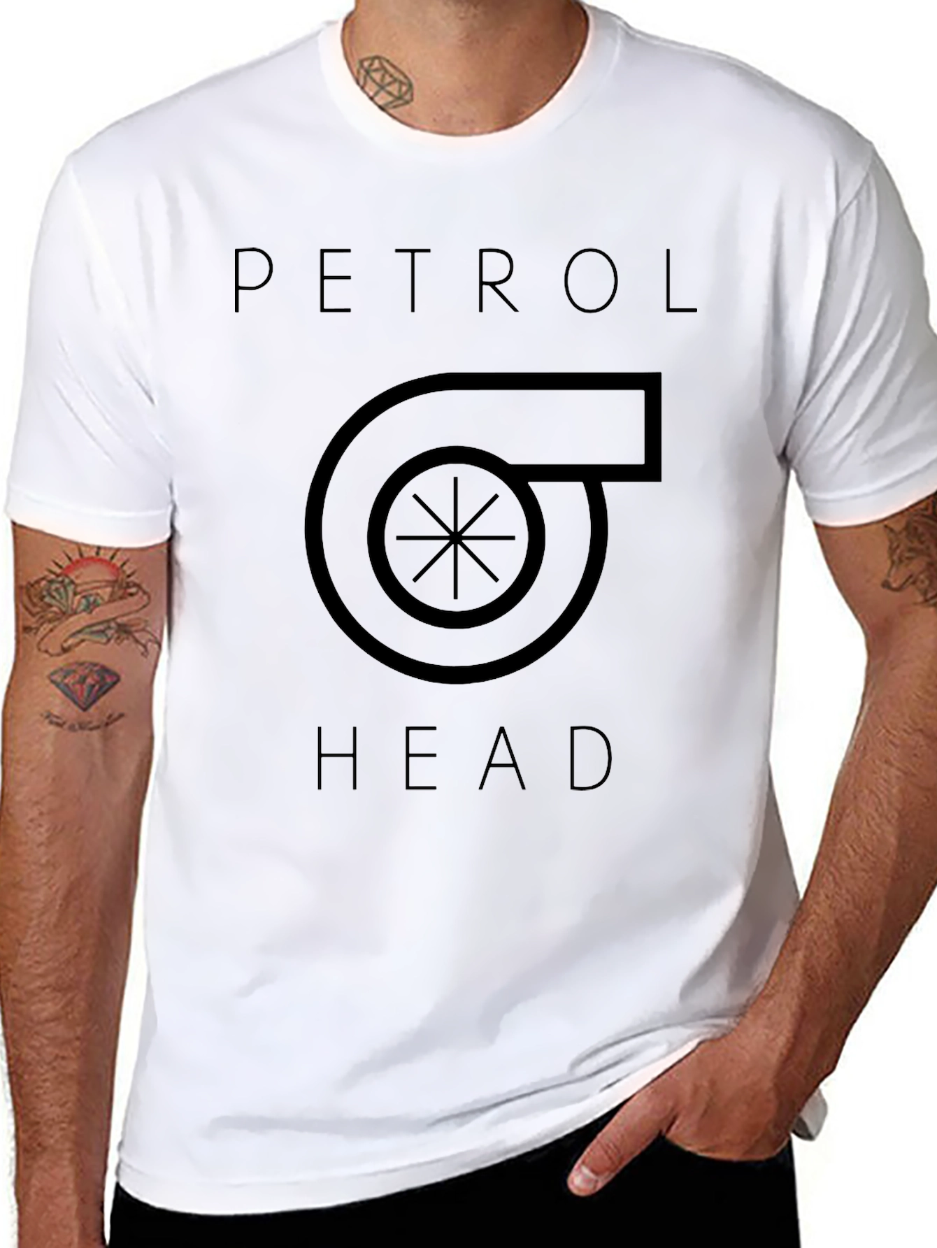 Petrol Head Turbo T-Shirt - Black