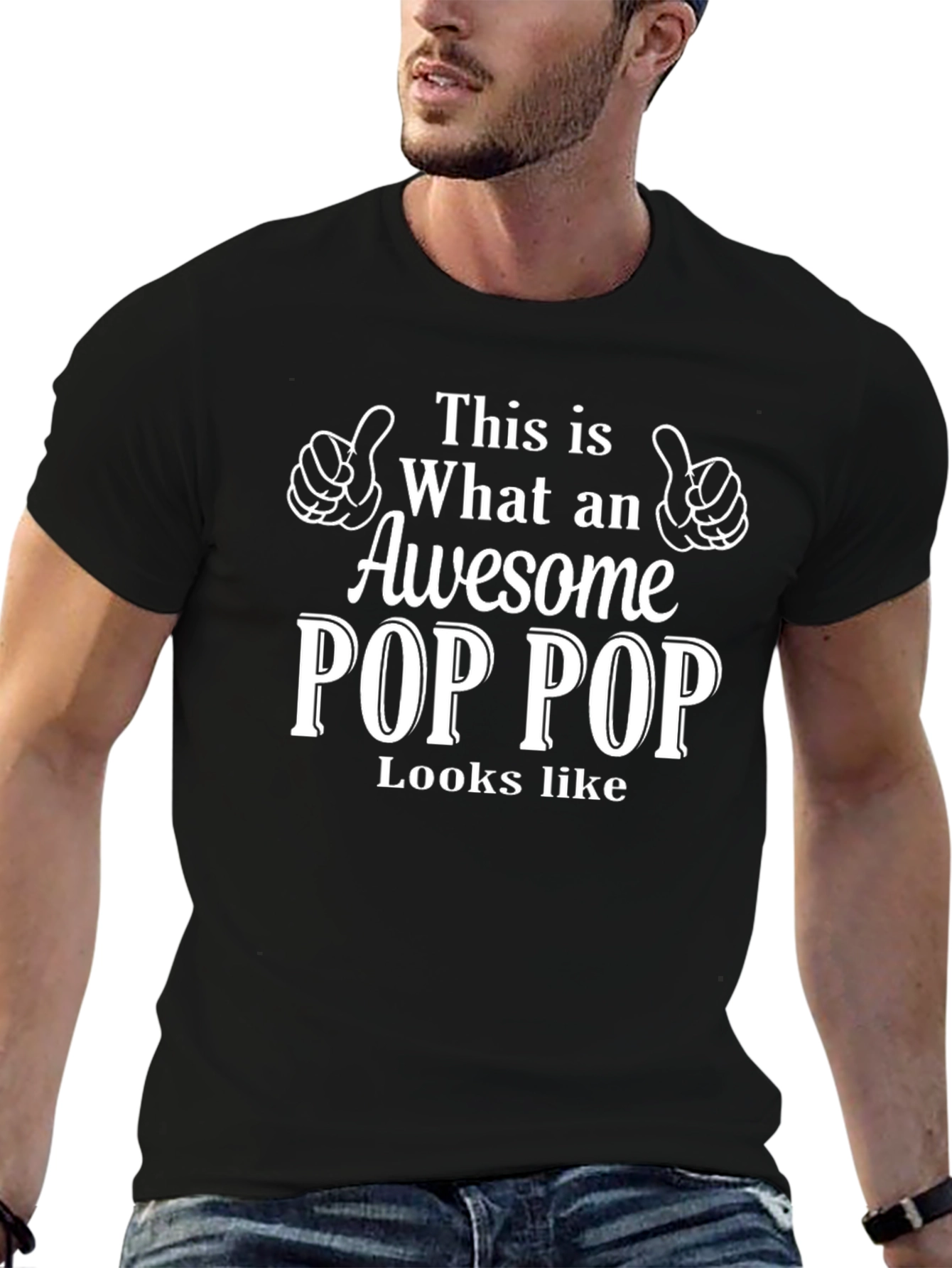 Awesome Pop Pop T-Shirt Gift for Grandfather
