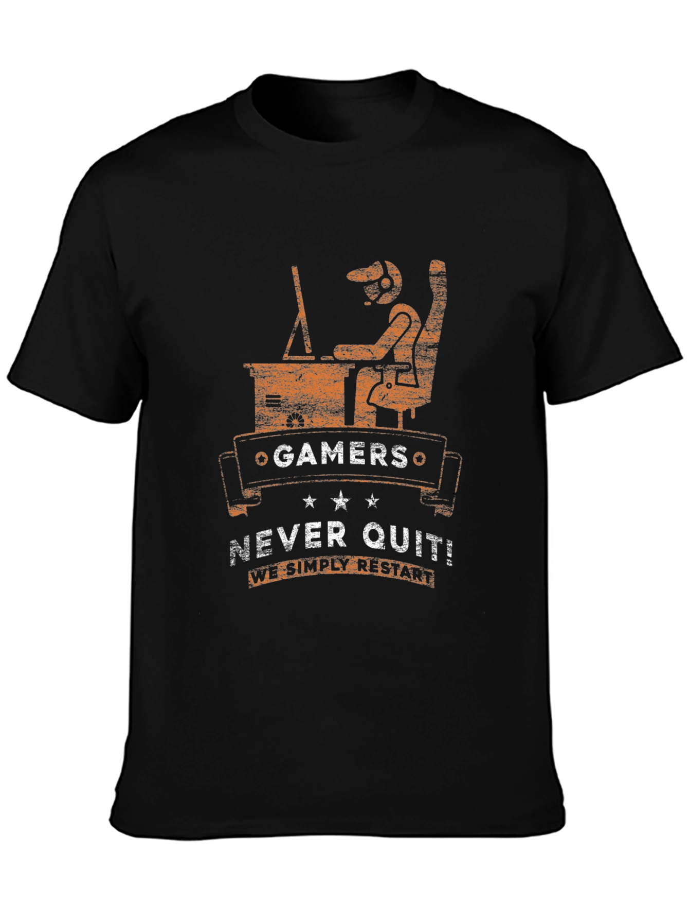 Gamers Never Quit T-Shirt - Funny Gaming Tee