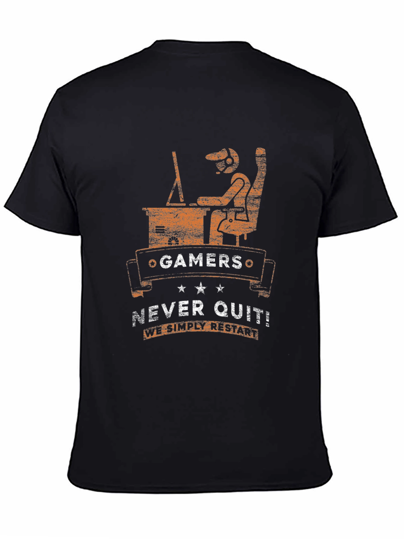 Gamers Never Quit T-Shirt - Funny Gaming Tee