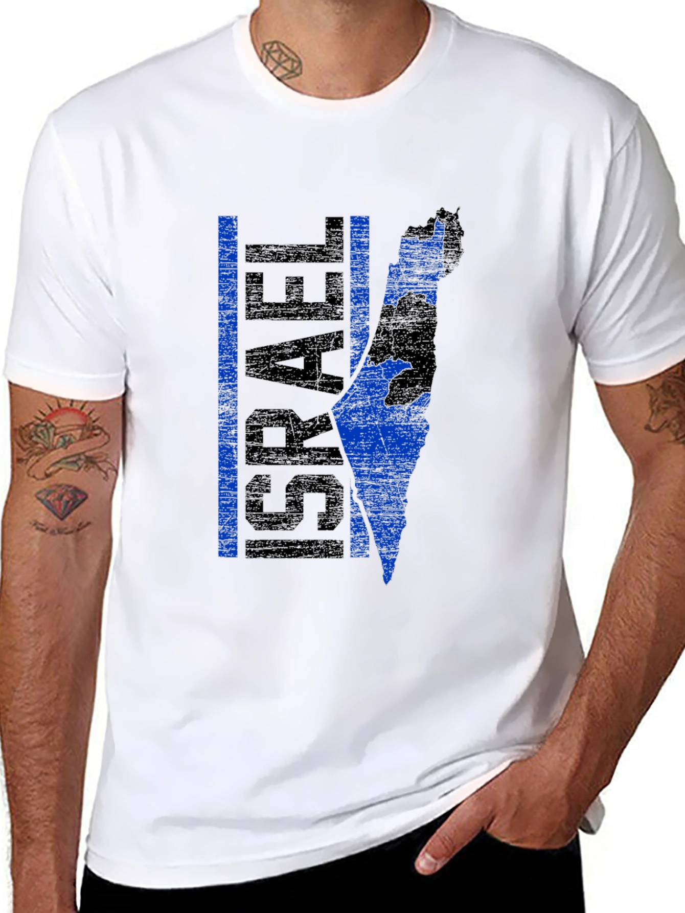 Israel Map Graphic T-Shirt