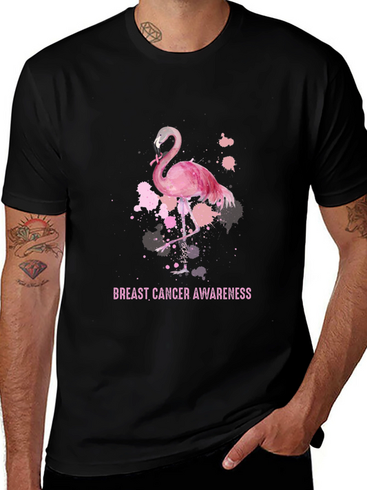 Breast Cancer Awareness Flamingo T-Shirt