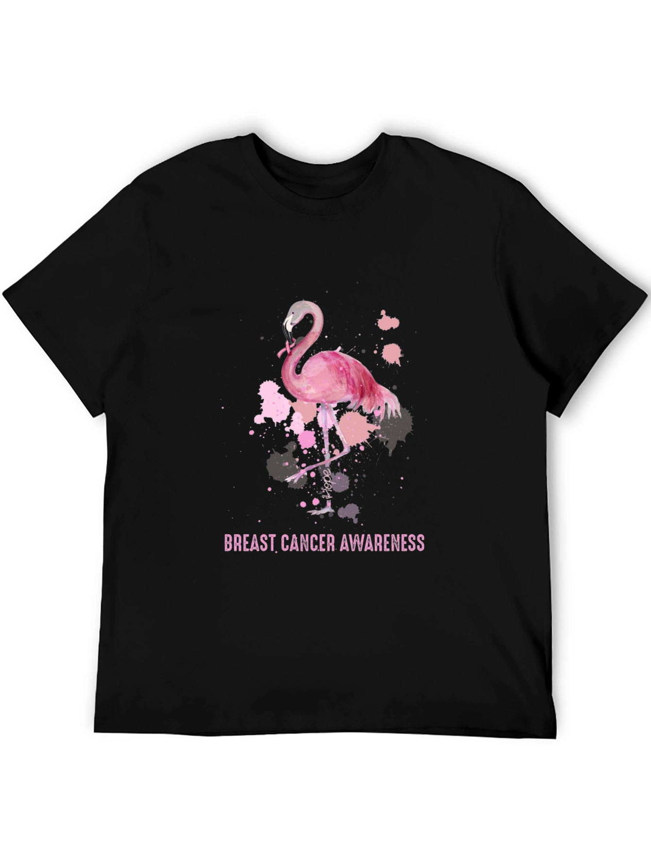 Breast Cancer Awareness Flamingo T-Shirt