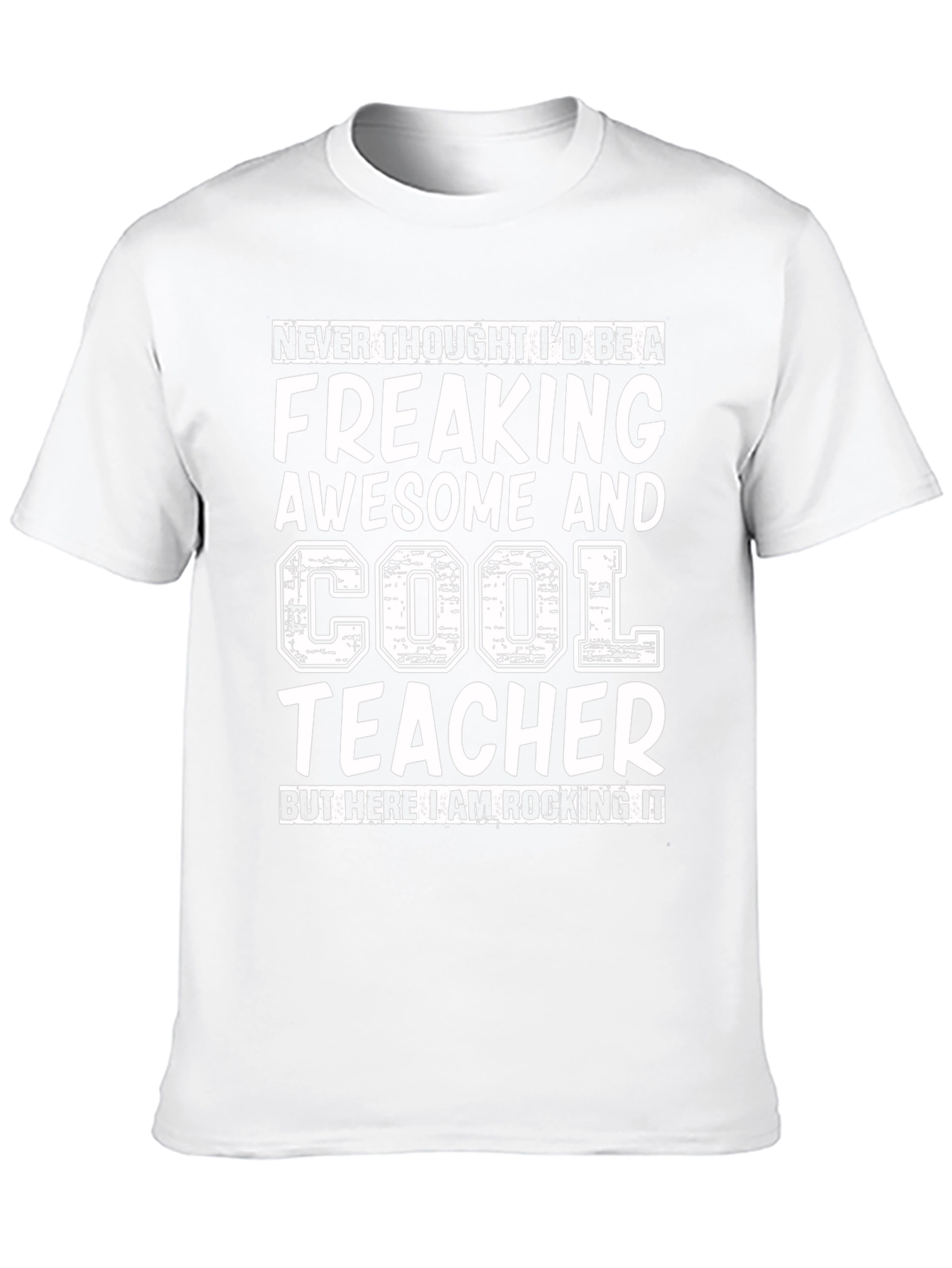 Freaking Awesome Cool Teacher Black T-Shirt