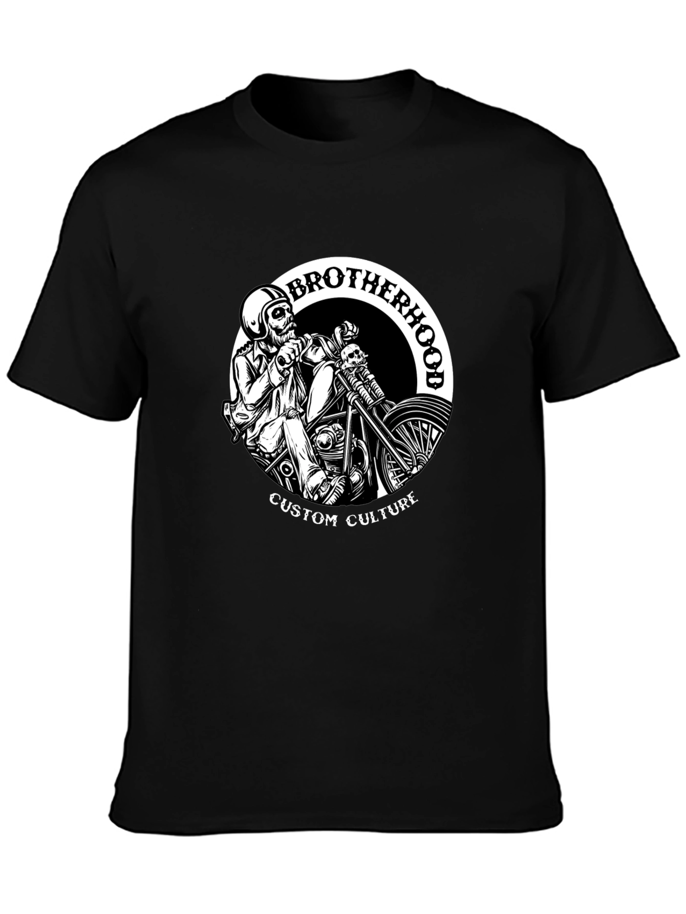 Brotherhood Custom Culture Black Graphic T-Shirt