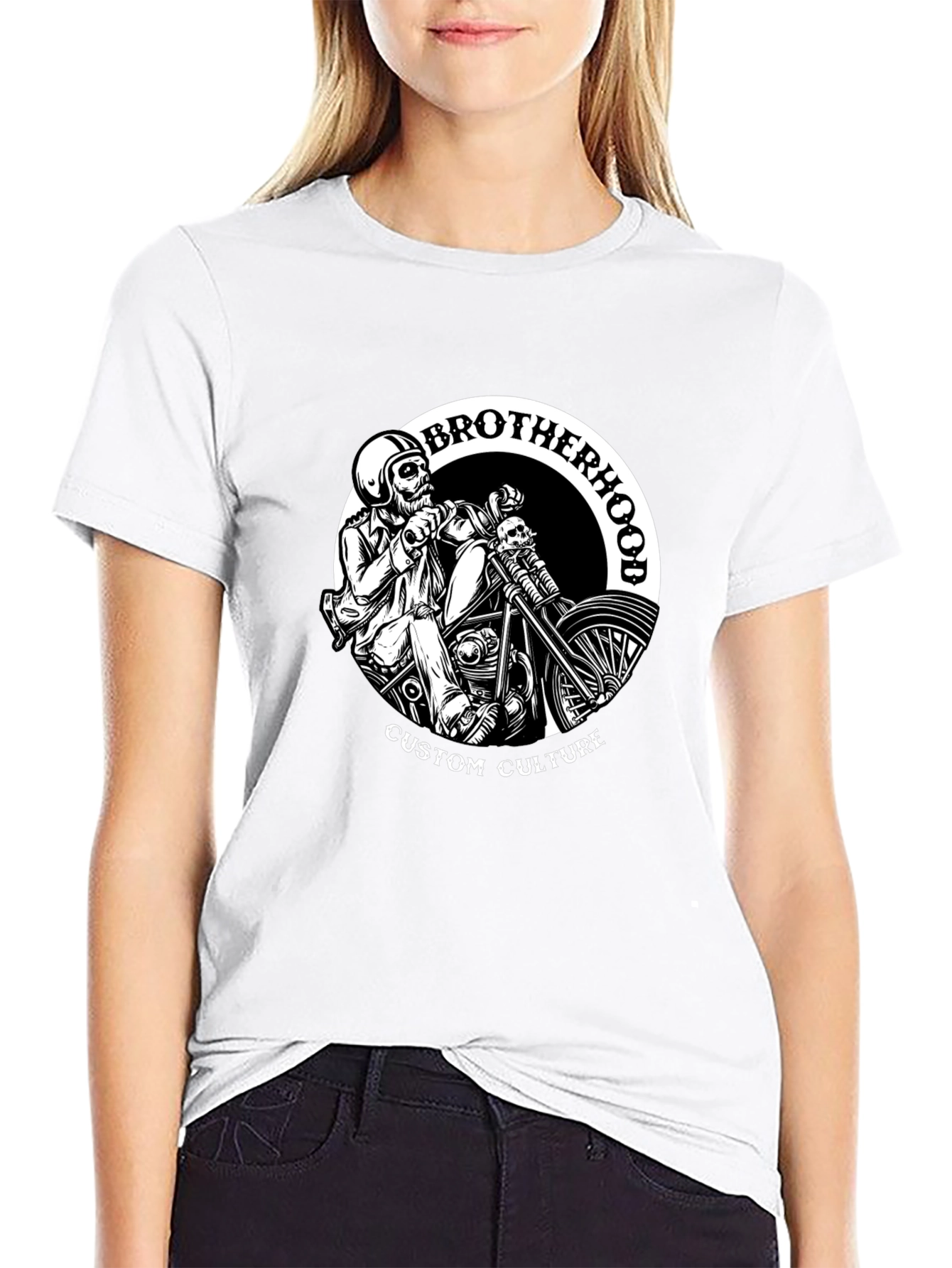 Brotherhood Custom Culture Black Graphic T-Shirt
