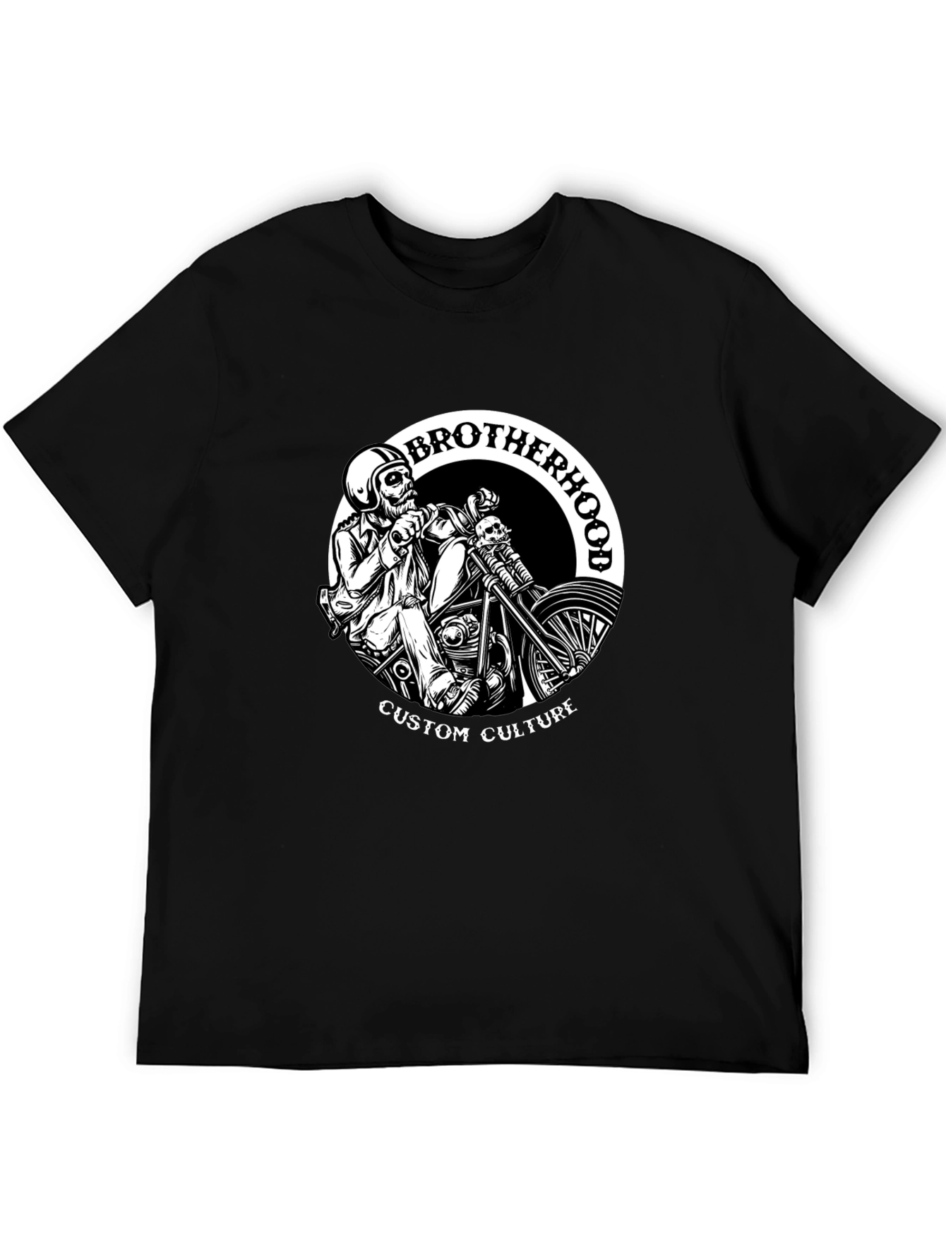 Brotherhood Custom Culture Black Graphic T-Shirt