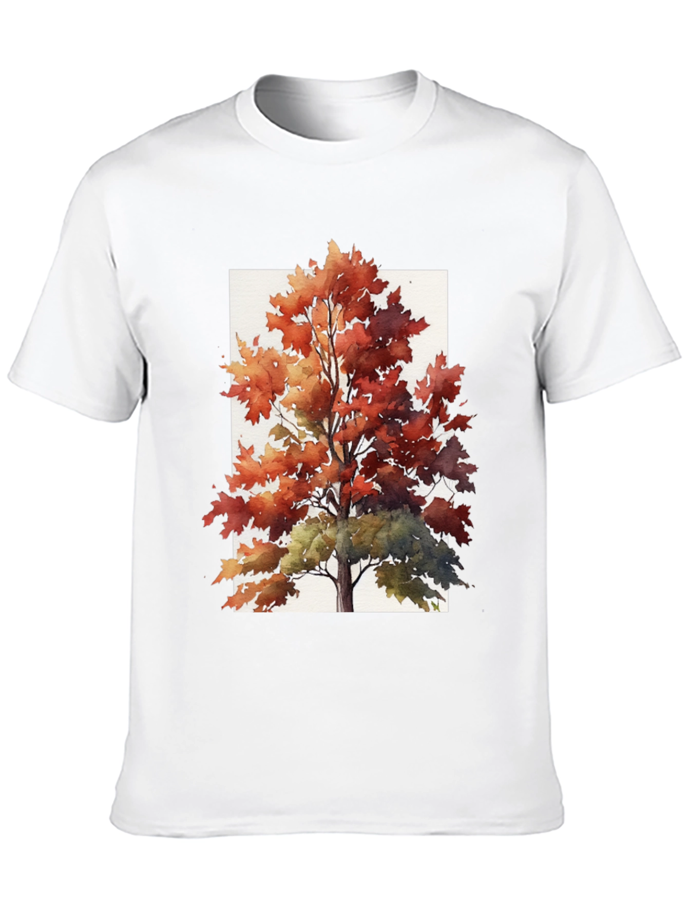 Autumn Tree Graphic Tee - Stylish Fall Apparel