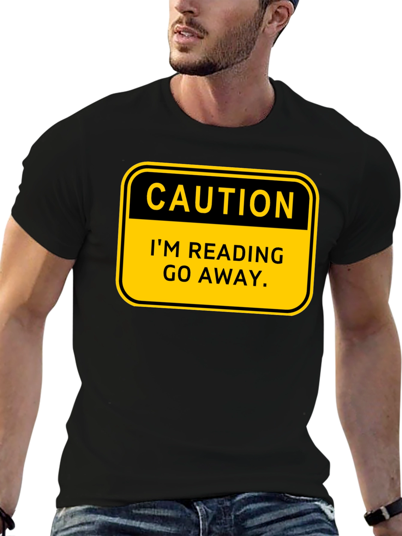 Caution: Im Reading - Go Away T-Shirt