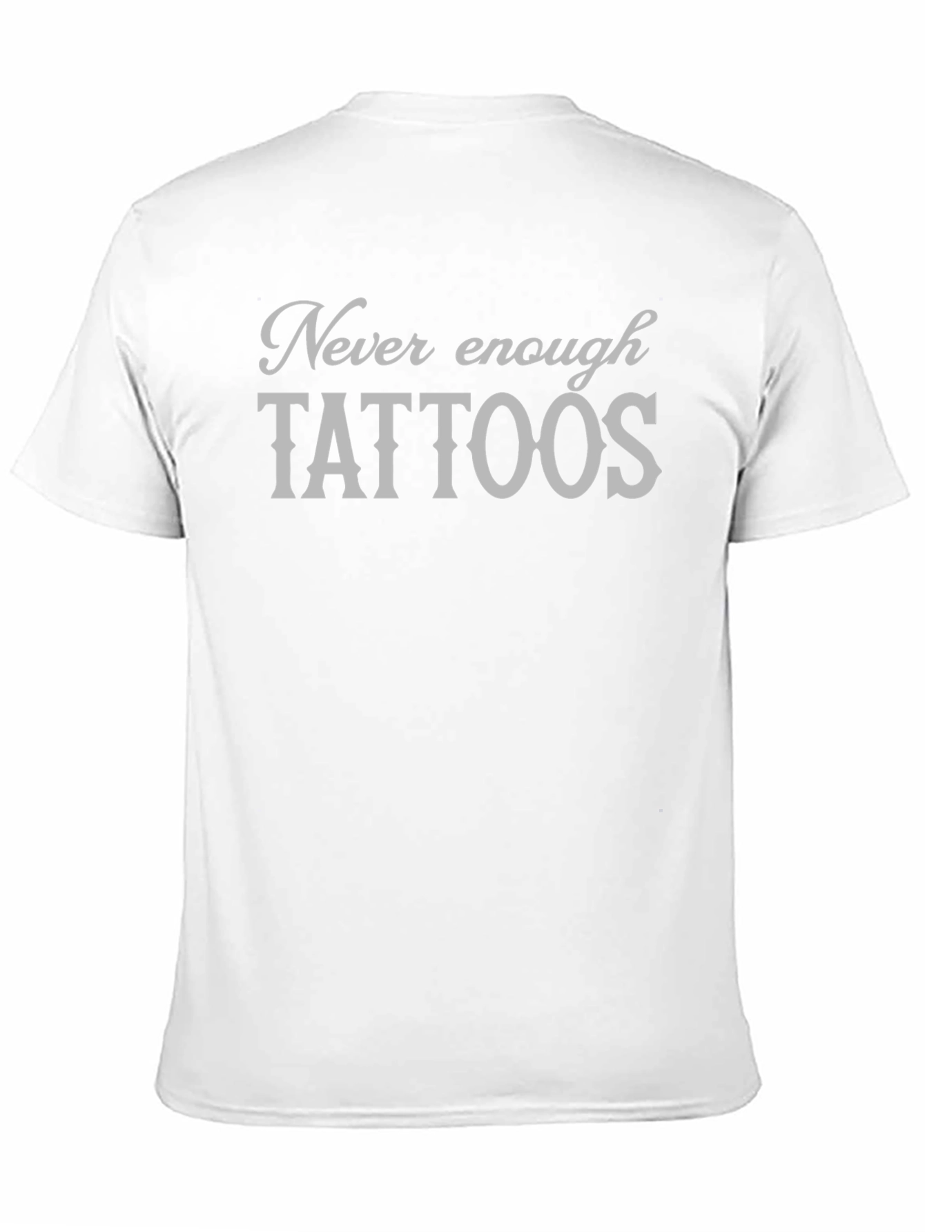 Never Enough Tattoos Graphic Tee - Black Cotton T-Shirt