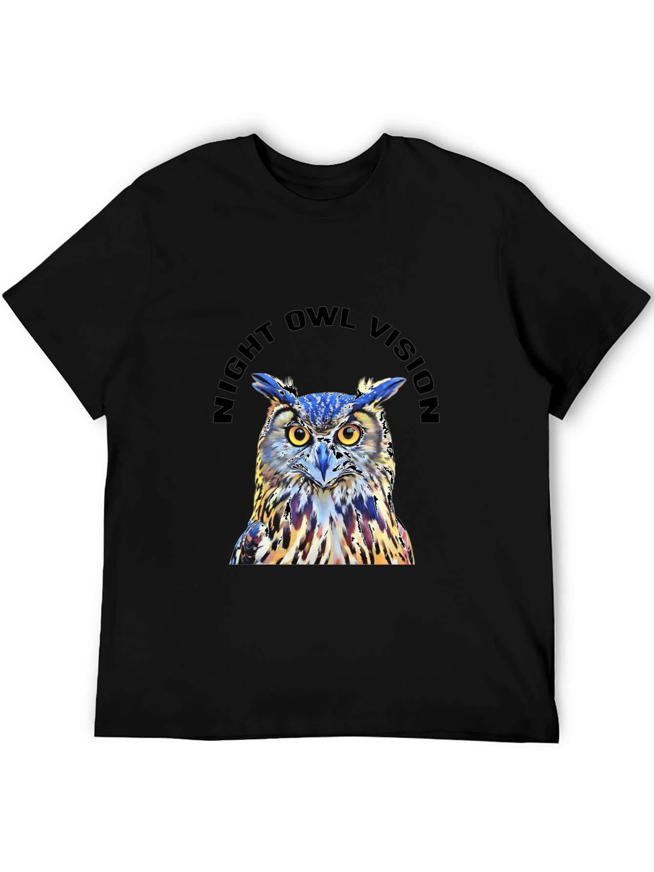 Night Owl Vision Graphic Tee - Black