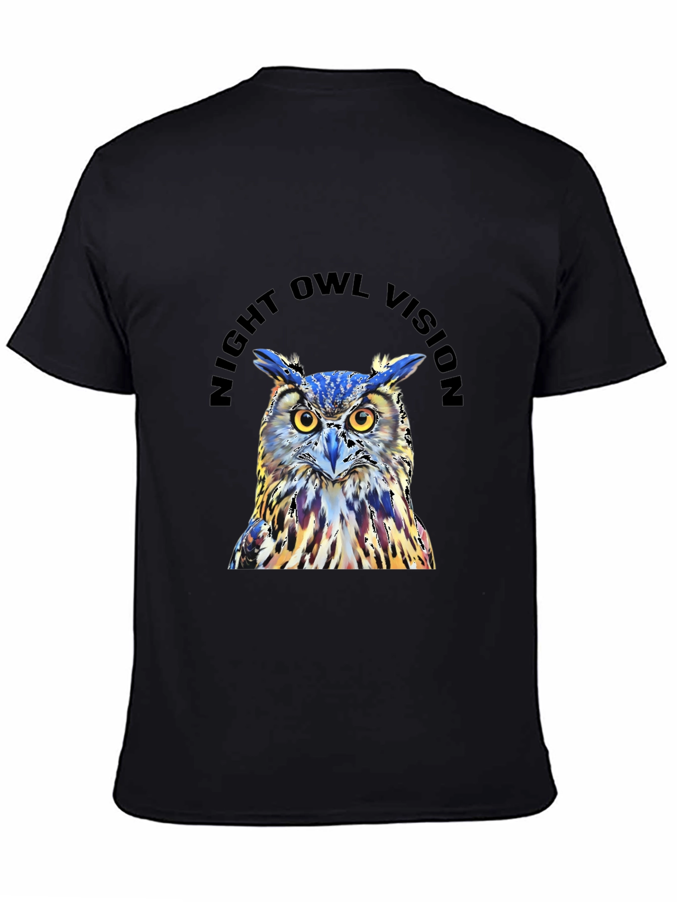 Night Owl Vision Graphic Tee - Black