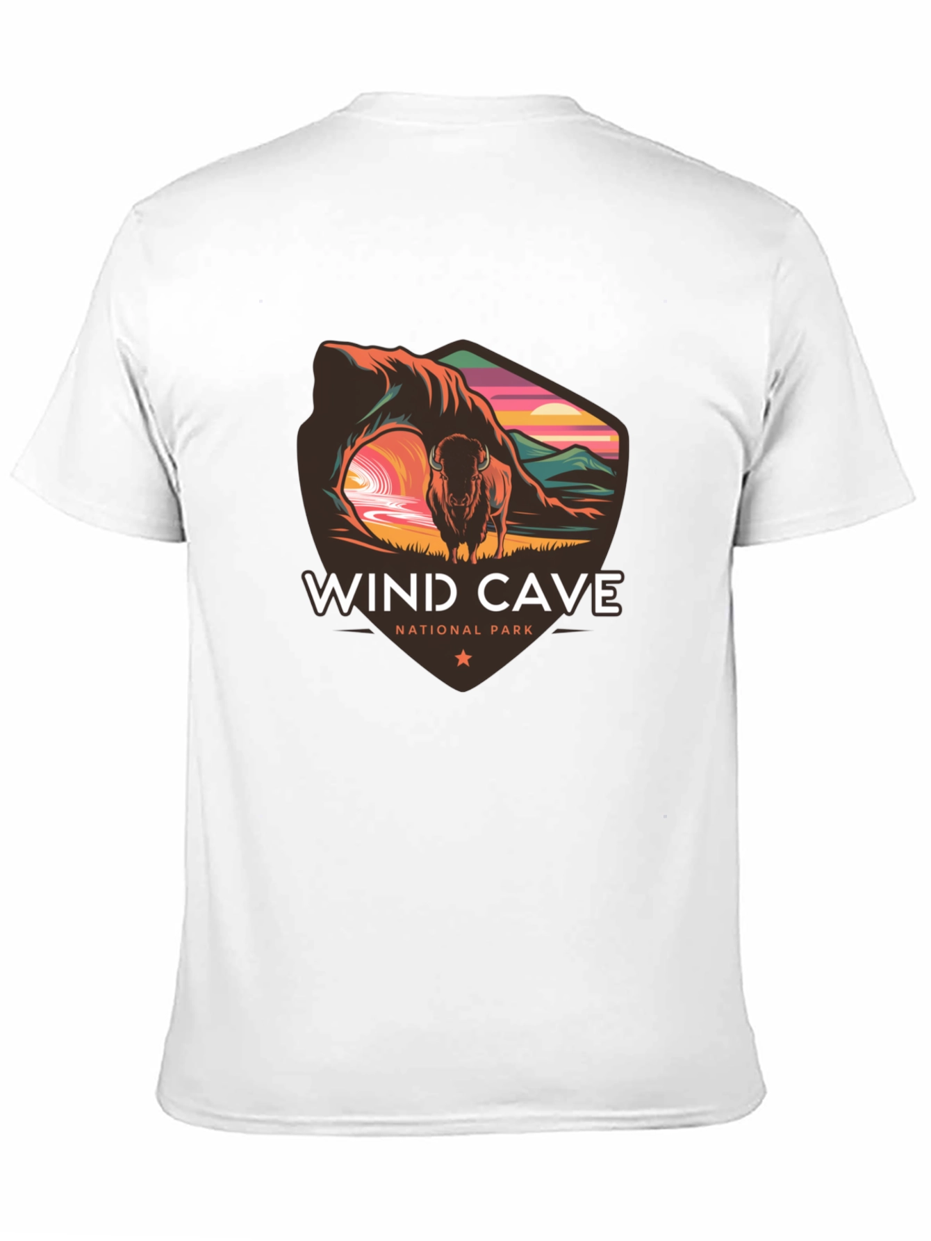 Wind Cave National Park Black T-Shirt