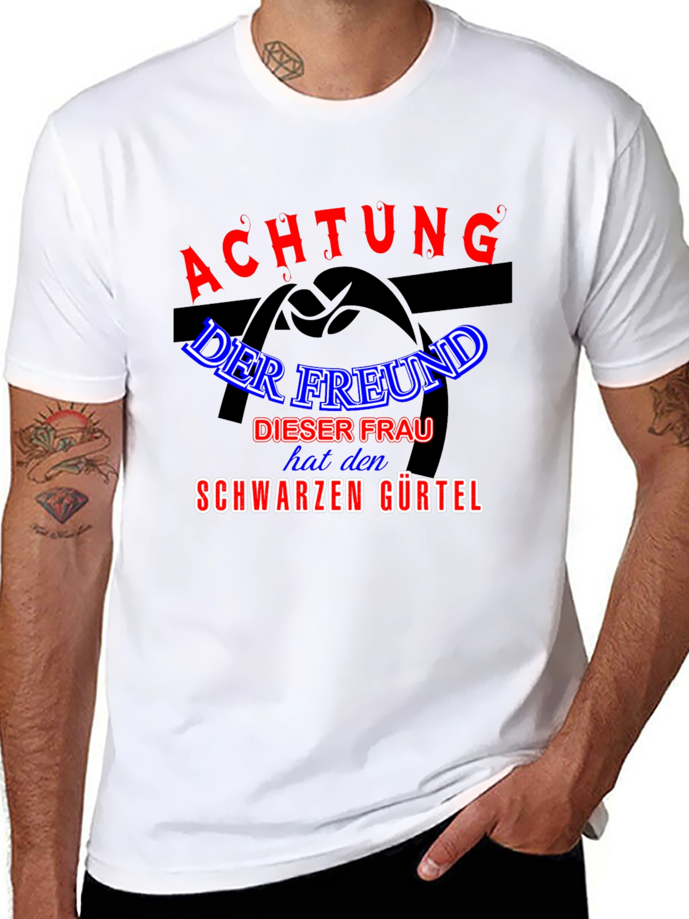 Achtung Black T-Shirt