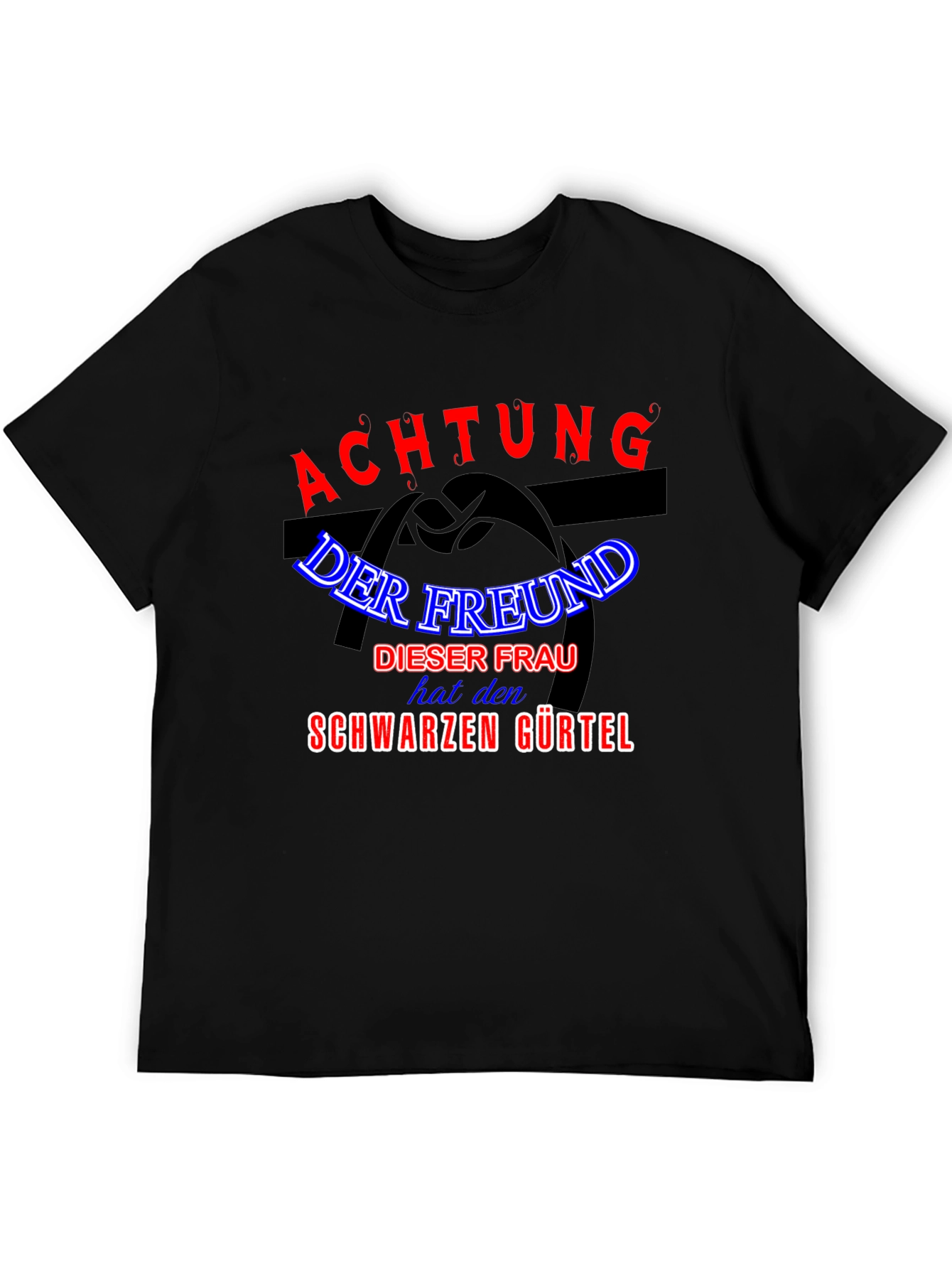 Achtung Black T-Shirt