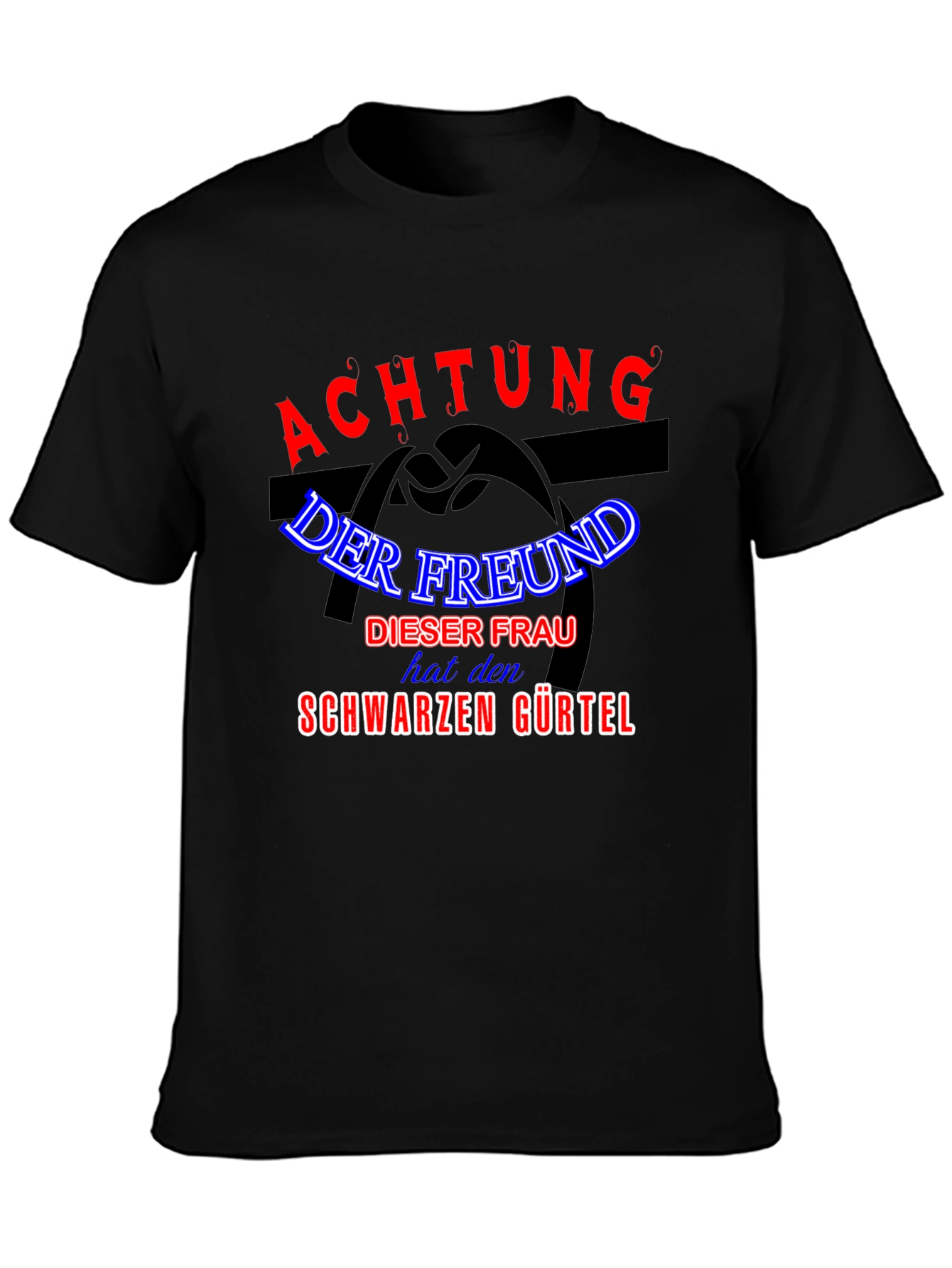 Achtung Black T-Shirt