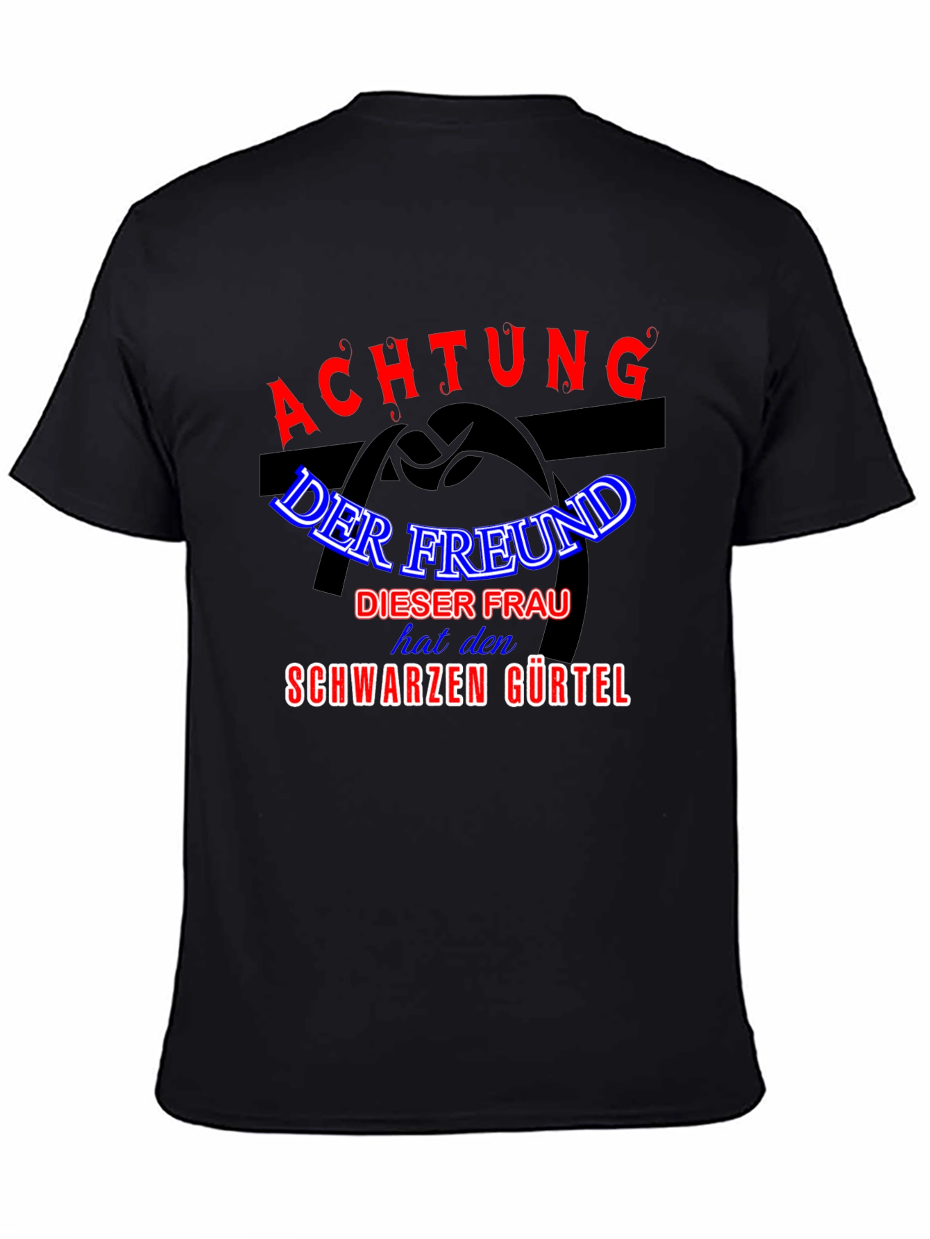 Achtung Black T-Shirt