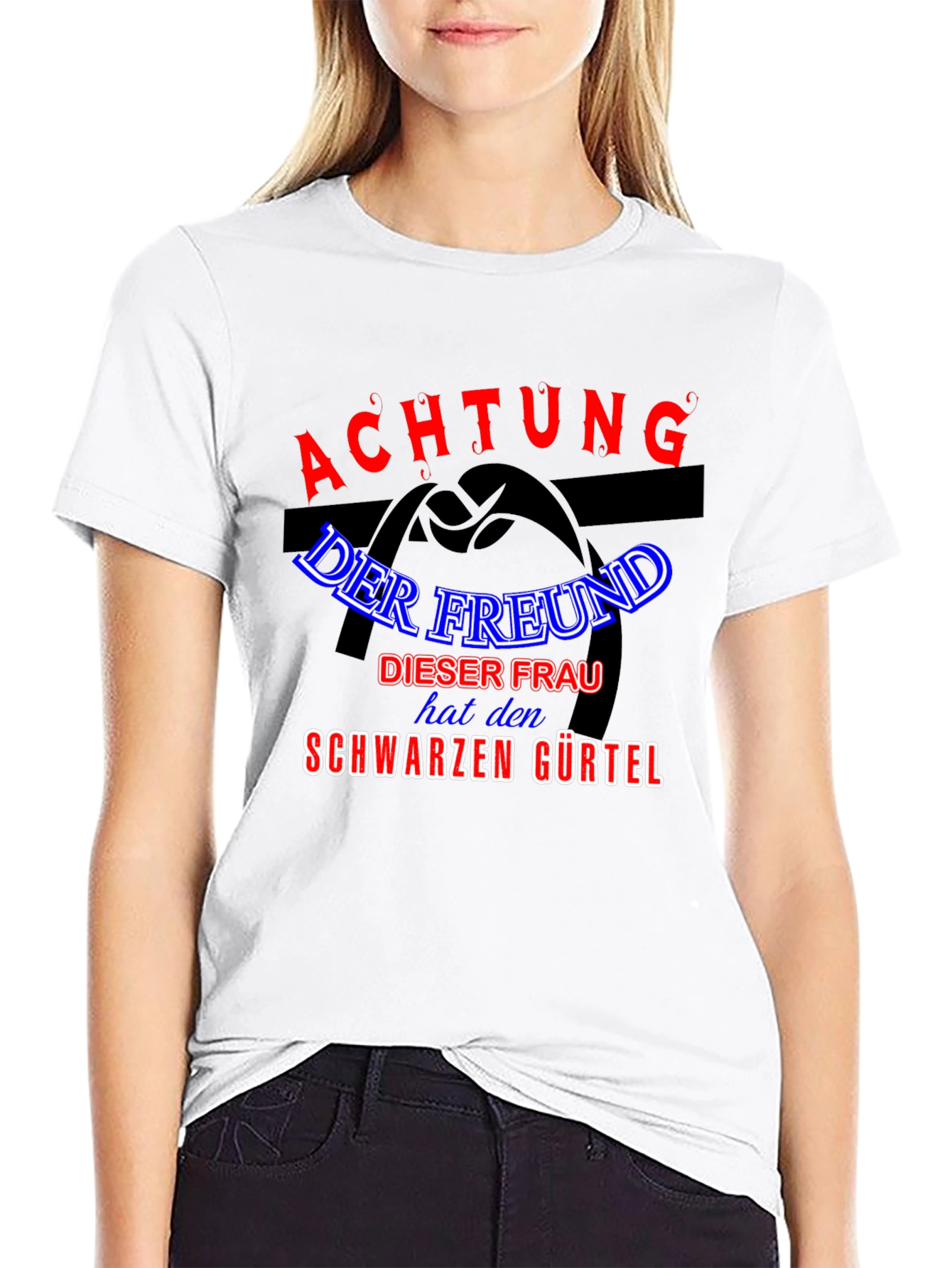 Achtung Black T-Shirt