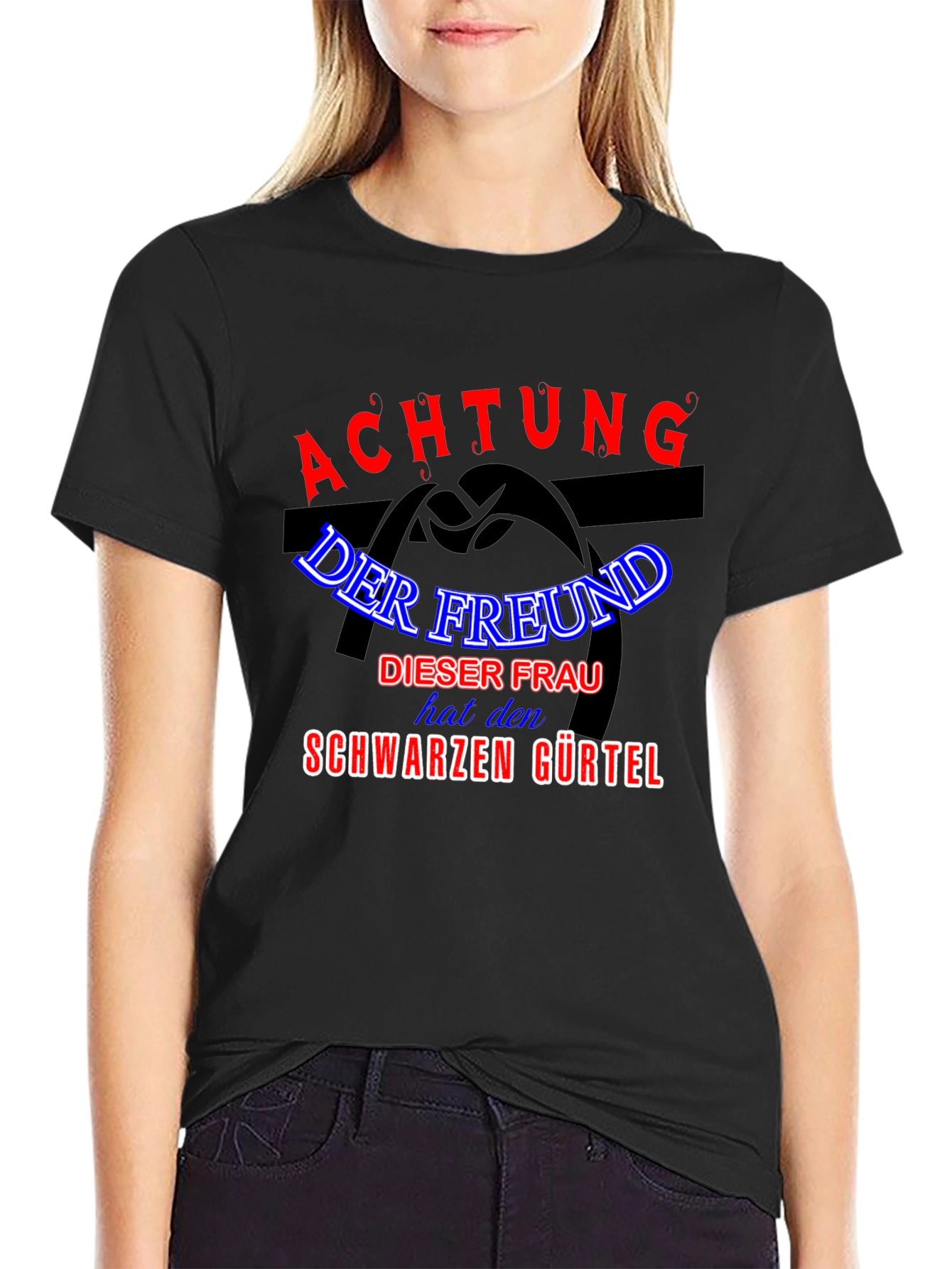 Achtung Black T-Shirt