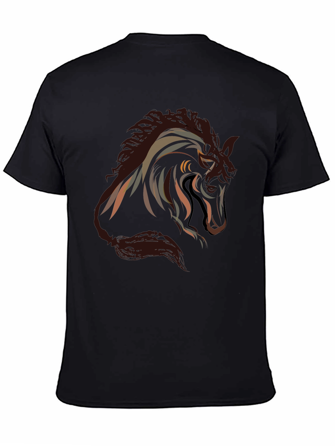 Horse Graphic Black T-Shirt