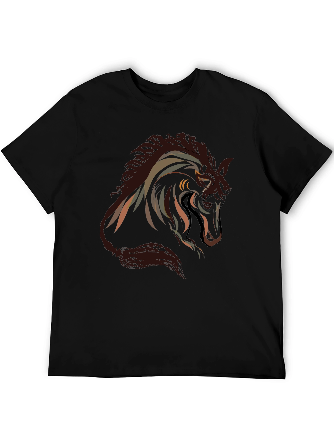 Horse Graphic Black T-Shirt