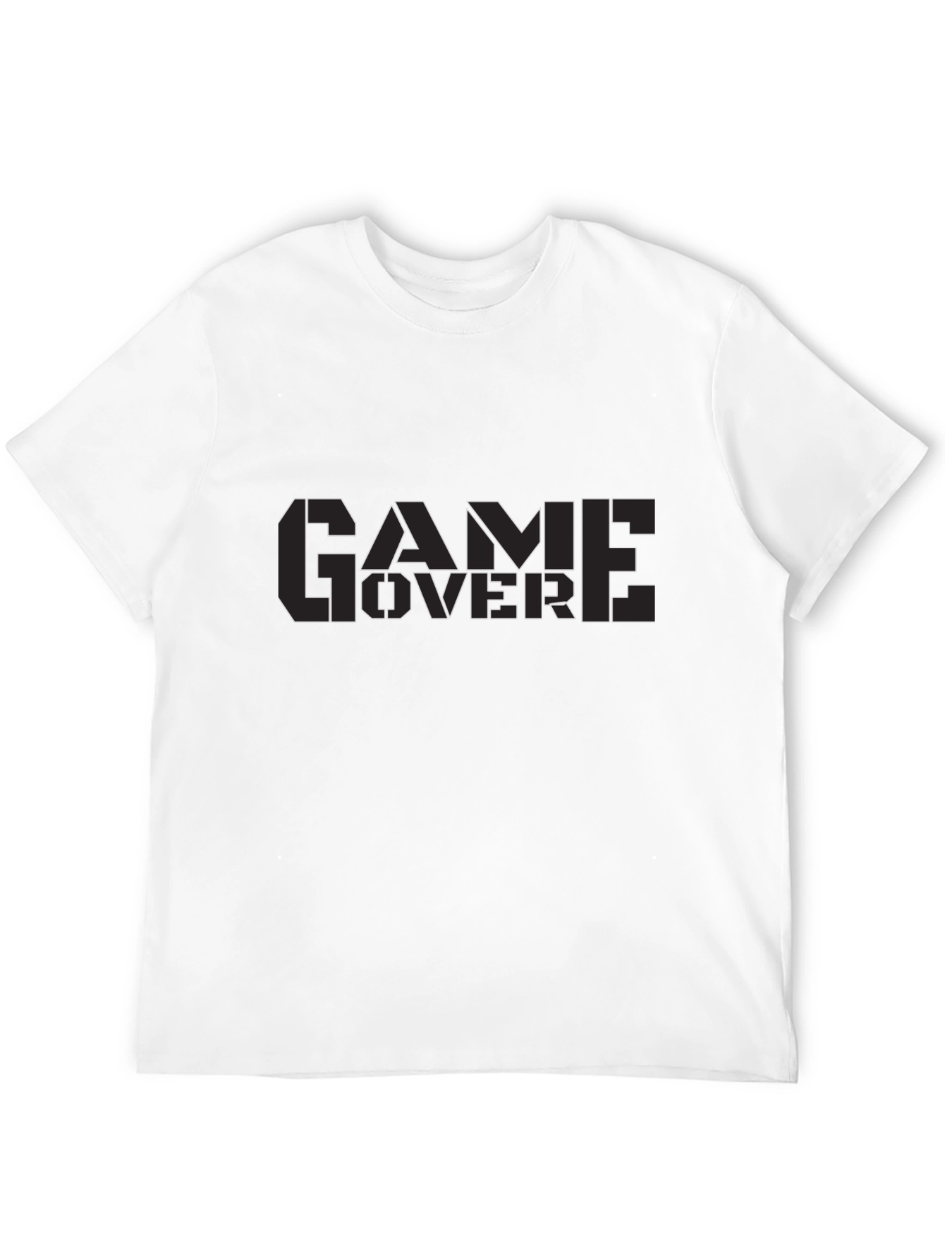 Game Over Black T-Shirt - Gamer Style