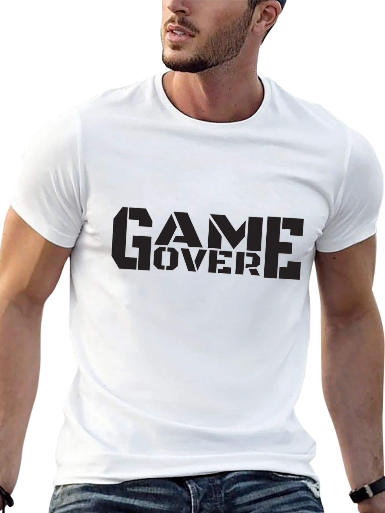 Game Over Black T-Shirt - Gamer Style