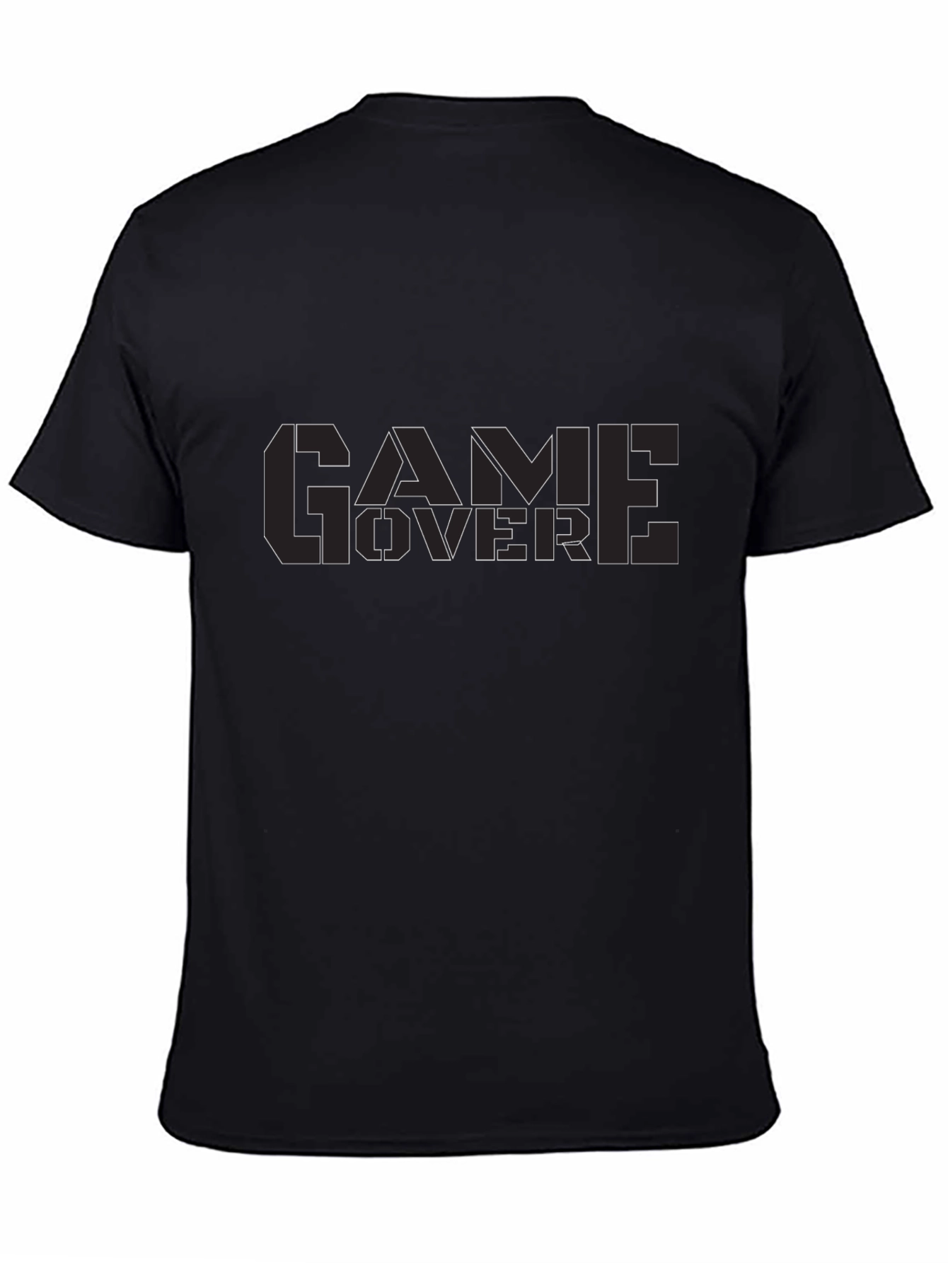Game Over Black T-Shirt - Gamer Style