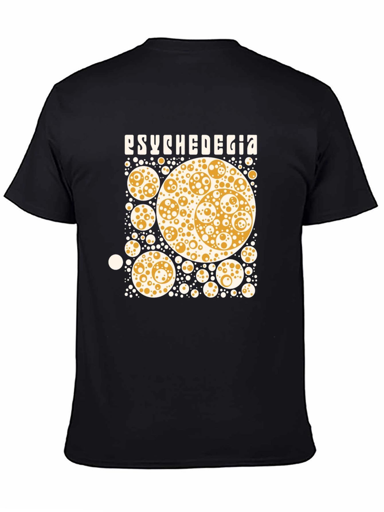 Psychedegia Graphic Tee - Black Cotton Blend T-Shirt