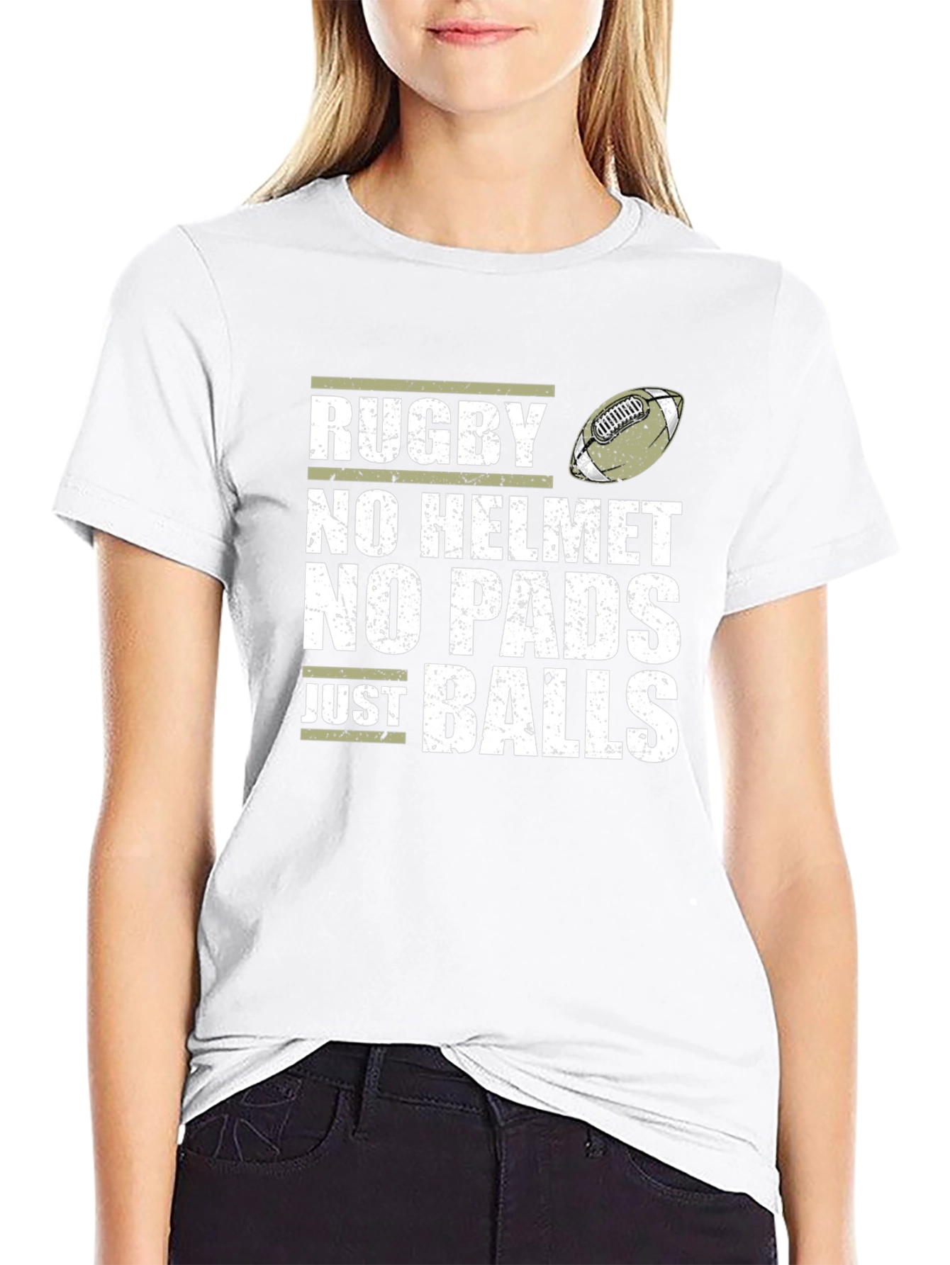 Rugby No Helmet No Pads T-Shirt