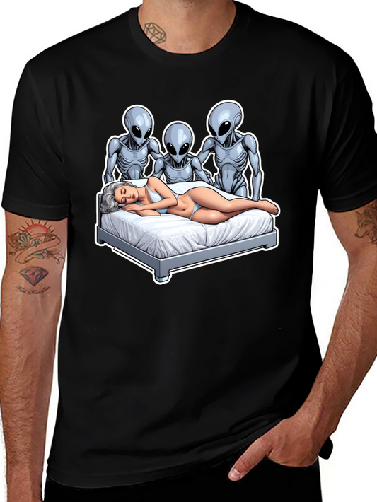 Alien Abduction T-Shirt - Novelty Graphic Tee