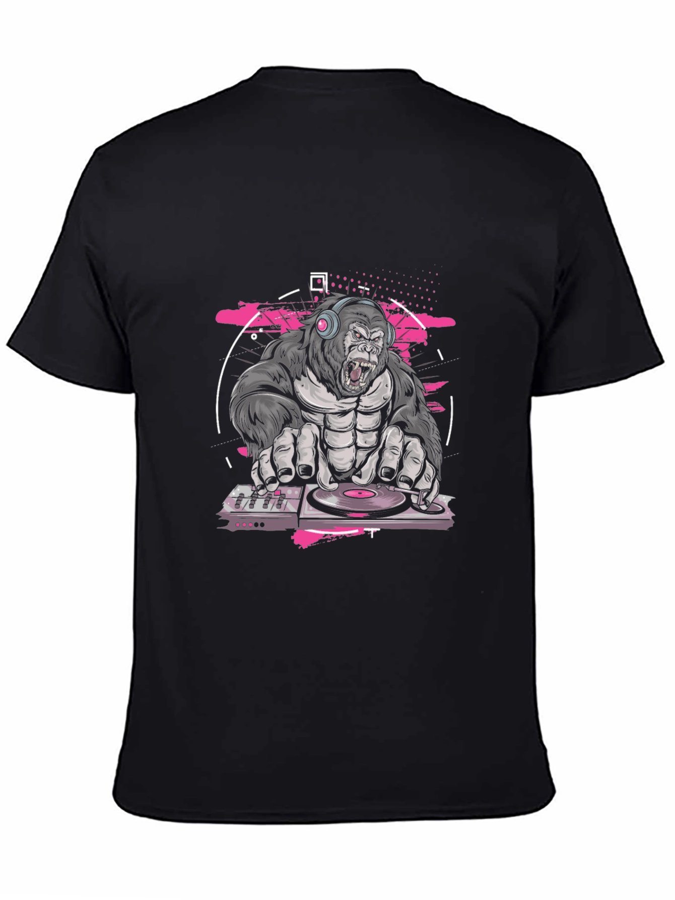 DJ Gorilla Black T-Shirt