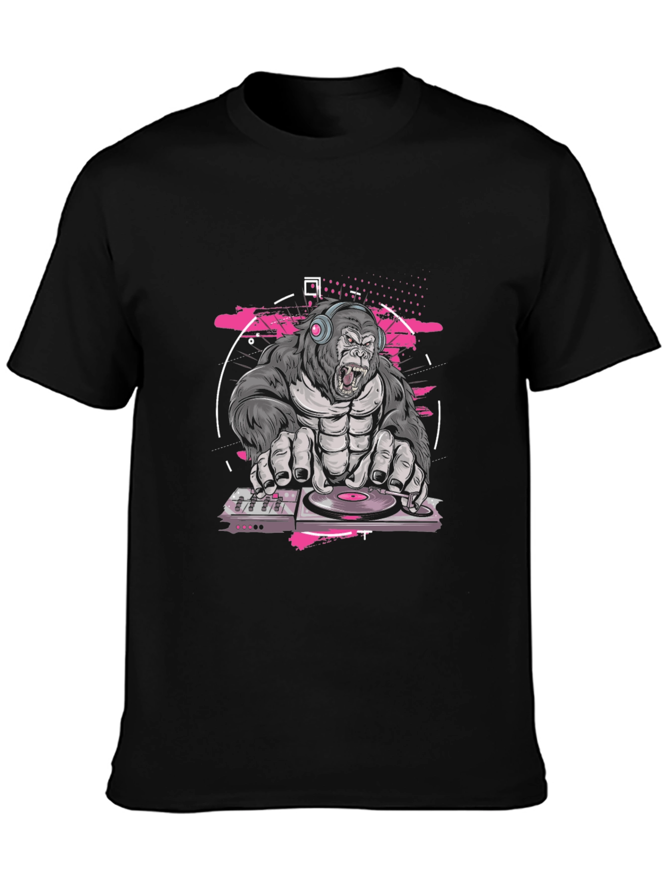 DJ Gorilla Black T-Shirt