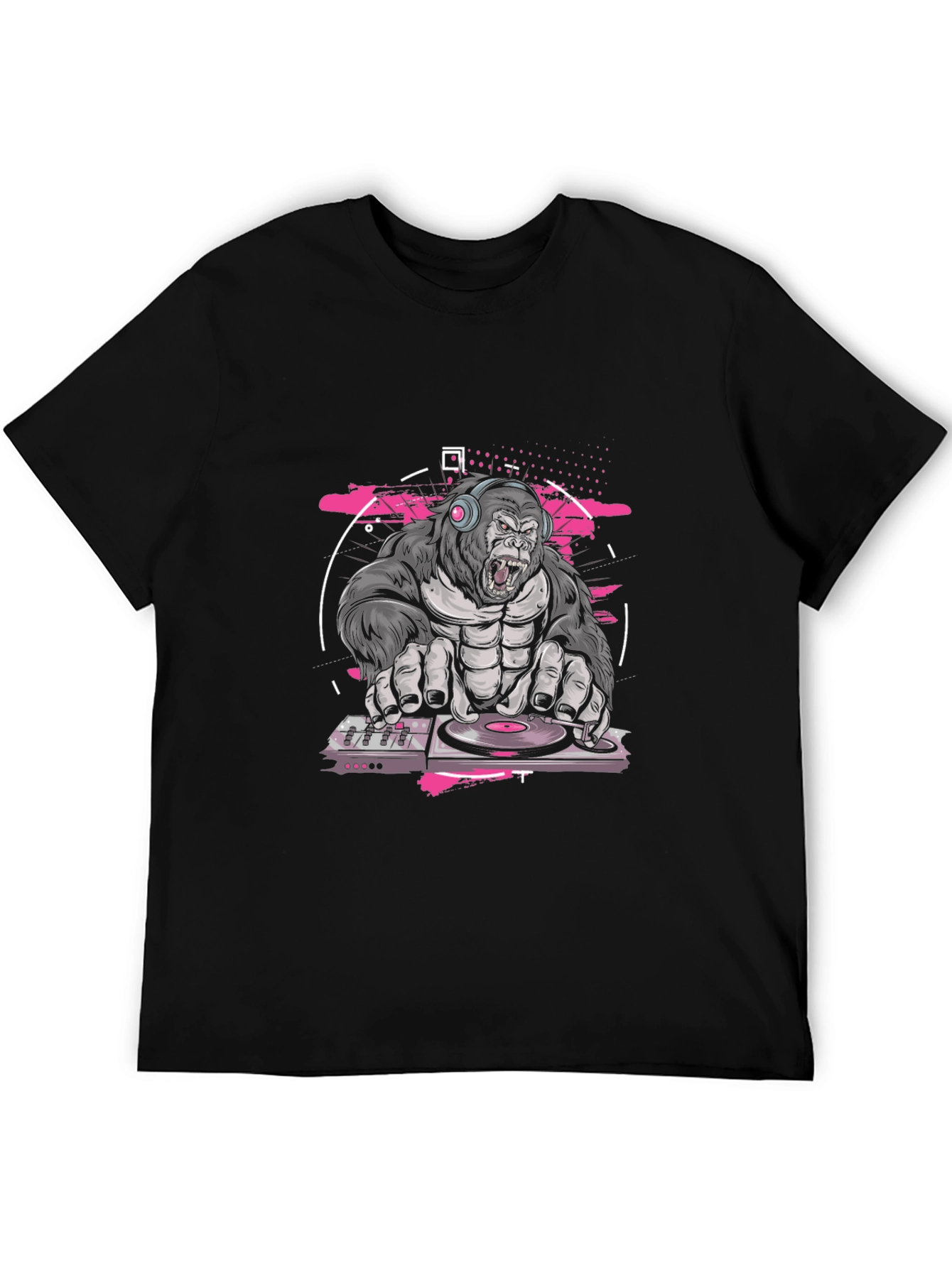 DJ Gorilla Black T-Shirt