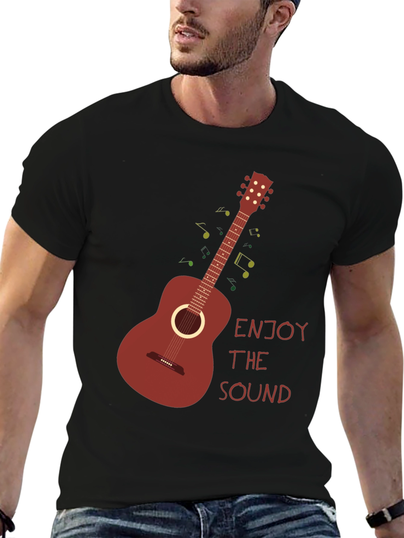 Enjoy The Sound T-Shirt - Guitar Graphic Tee