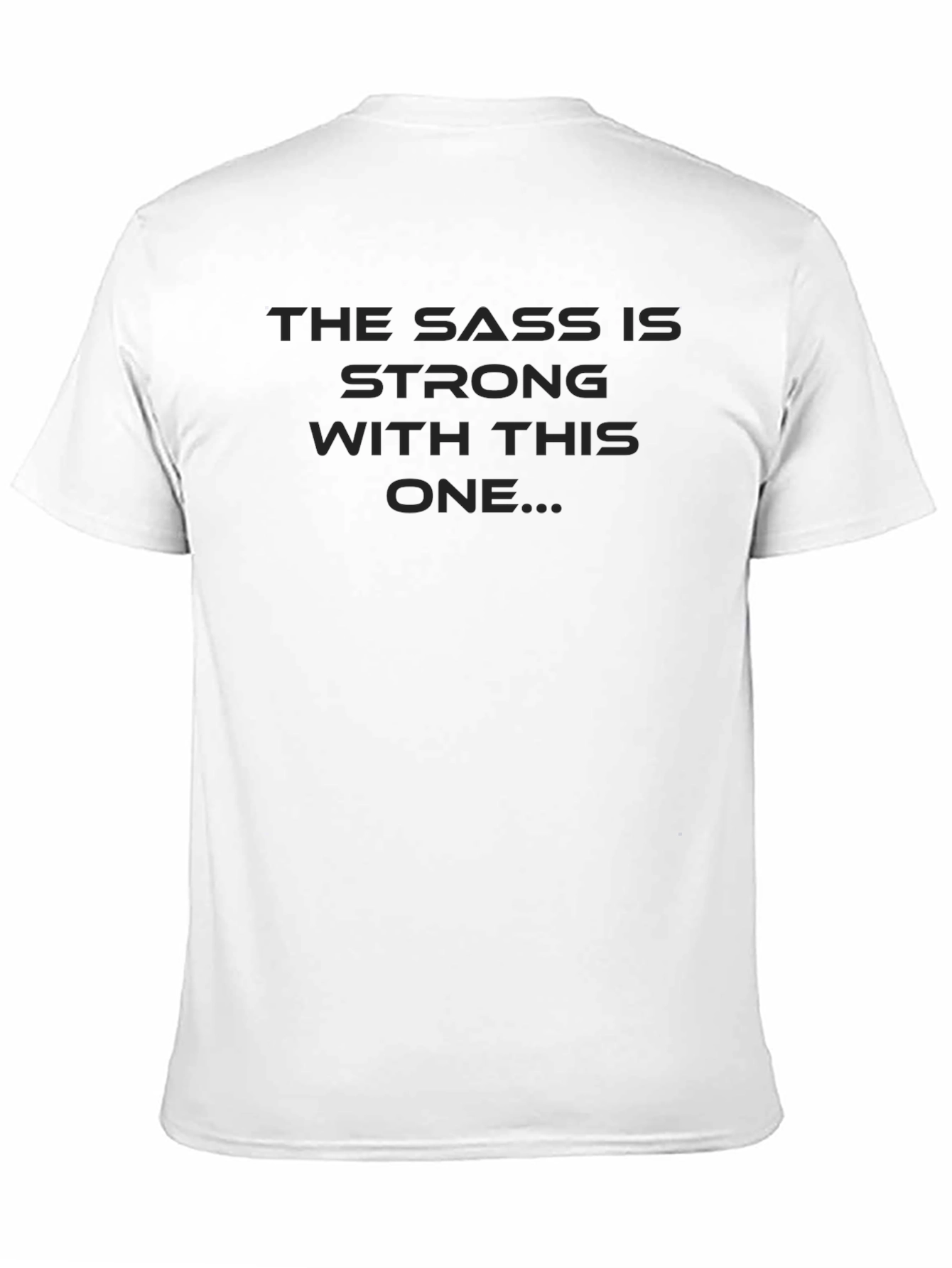 Sass Is Strong Mens Black T-Shirt