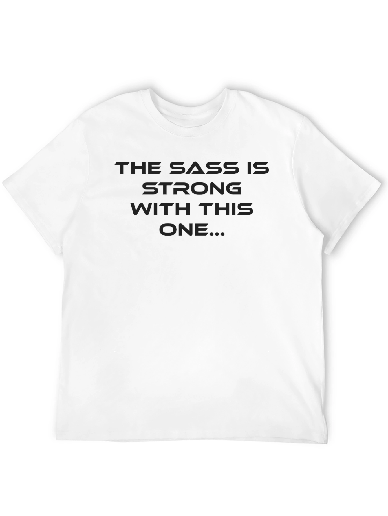 Sass Is Strong Mens Black T-Shirt