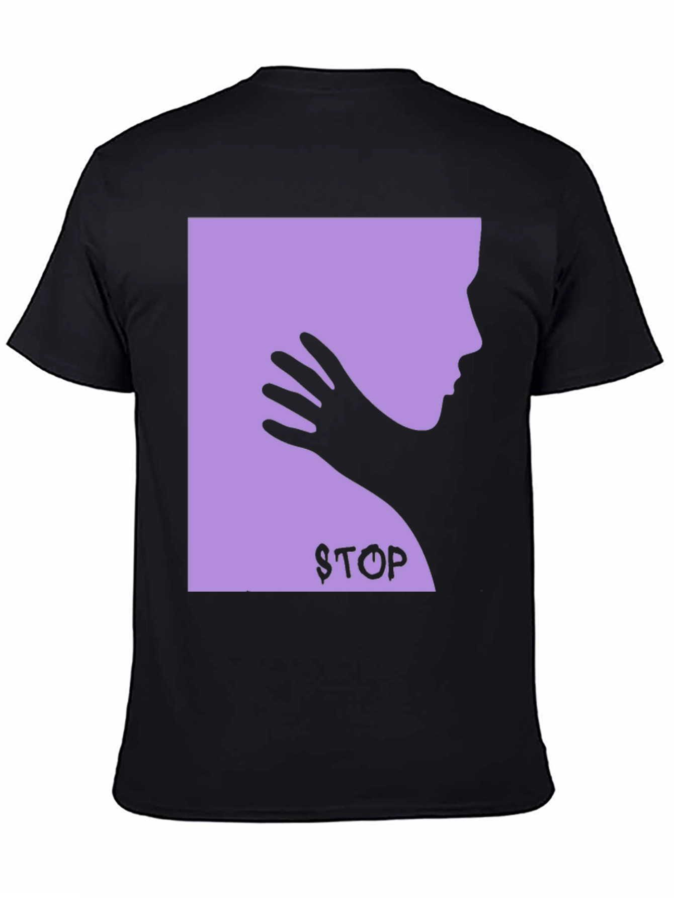 Protest T-Shirt: Stop Violence - Black Cotton Tee