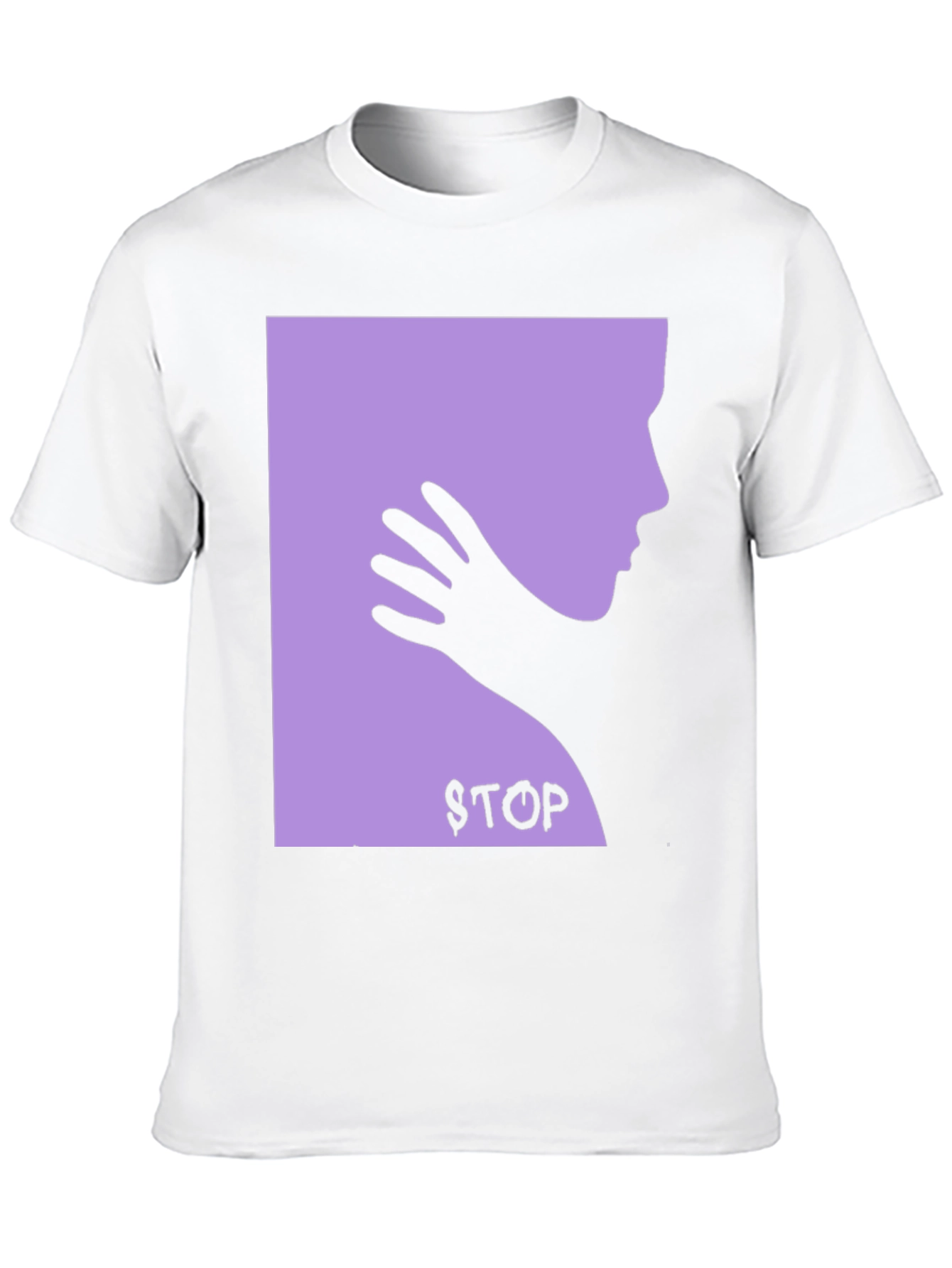 Protest T-Shirt: Stop Violence - Black Cotton Tee