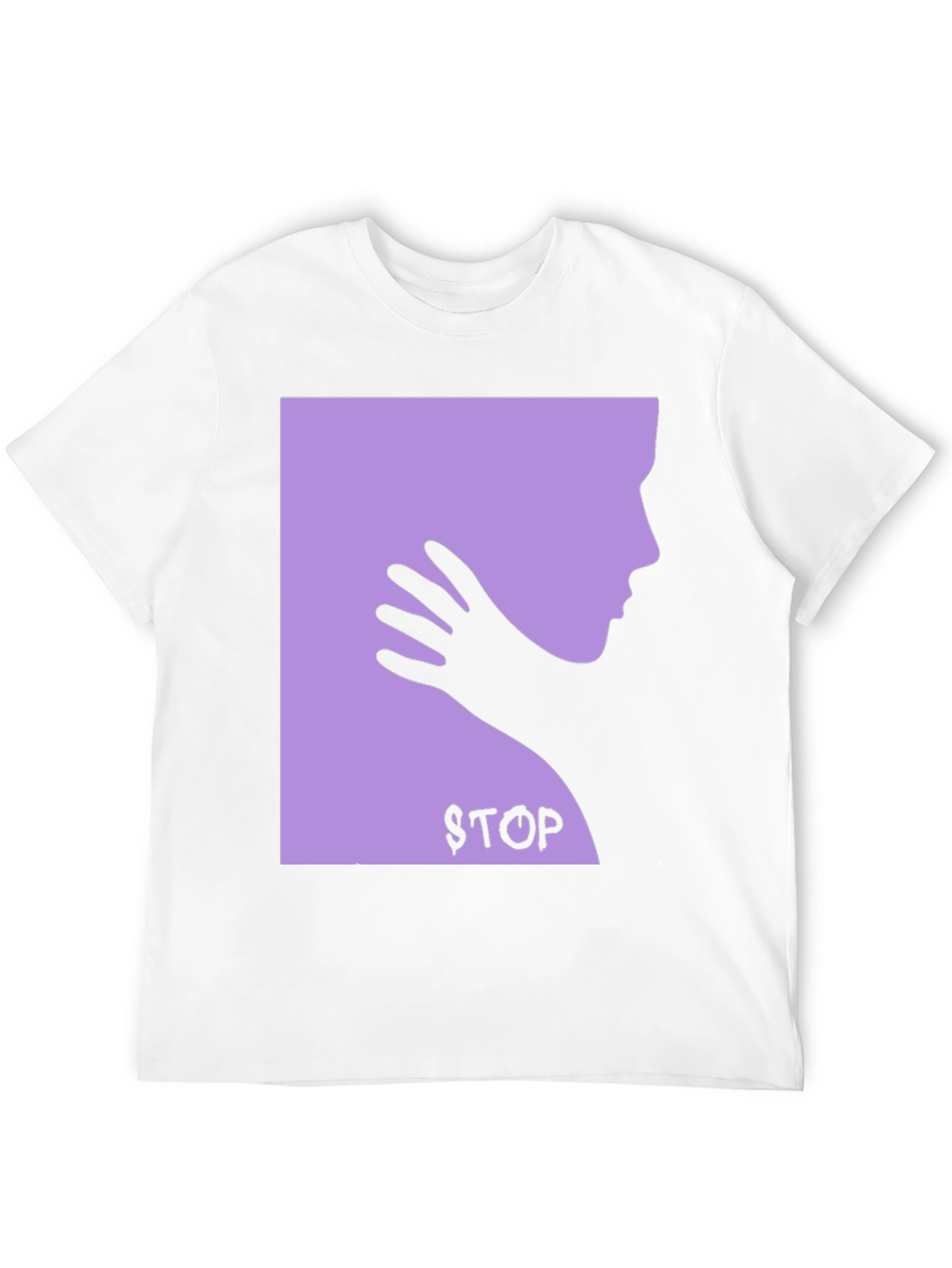 Protest T-Shirt: Stop Violence - Black Cotton Tee