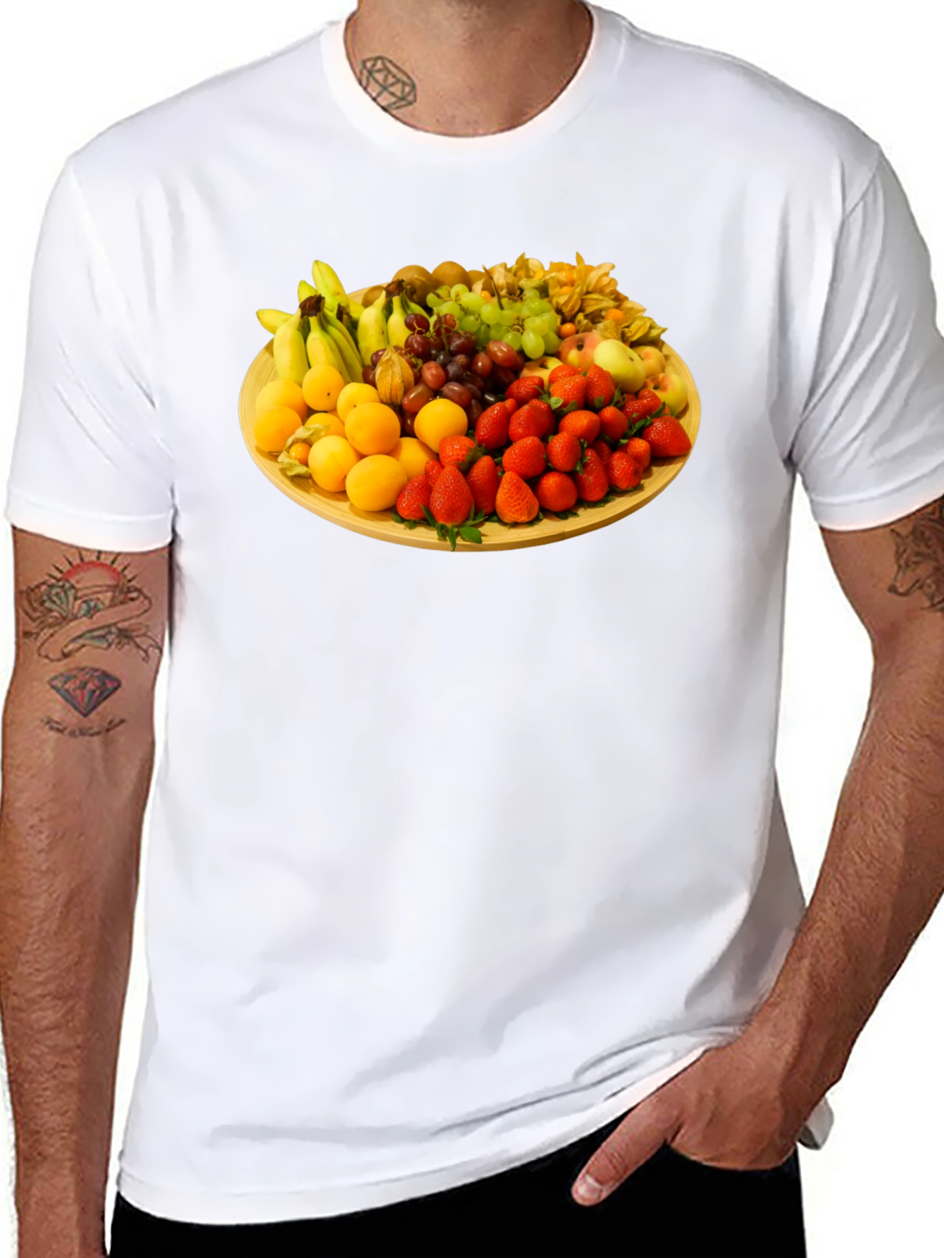 Fruit Platter Graphic T-Shirt - Unique Design