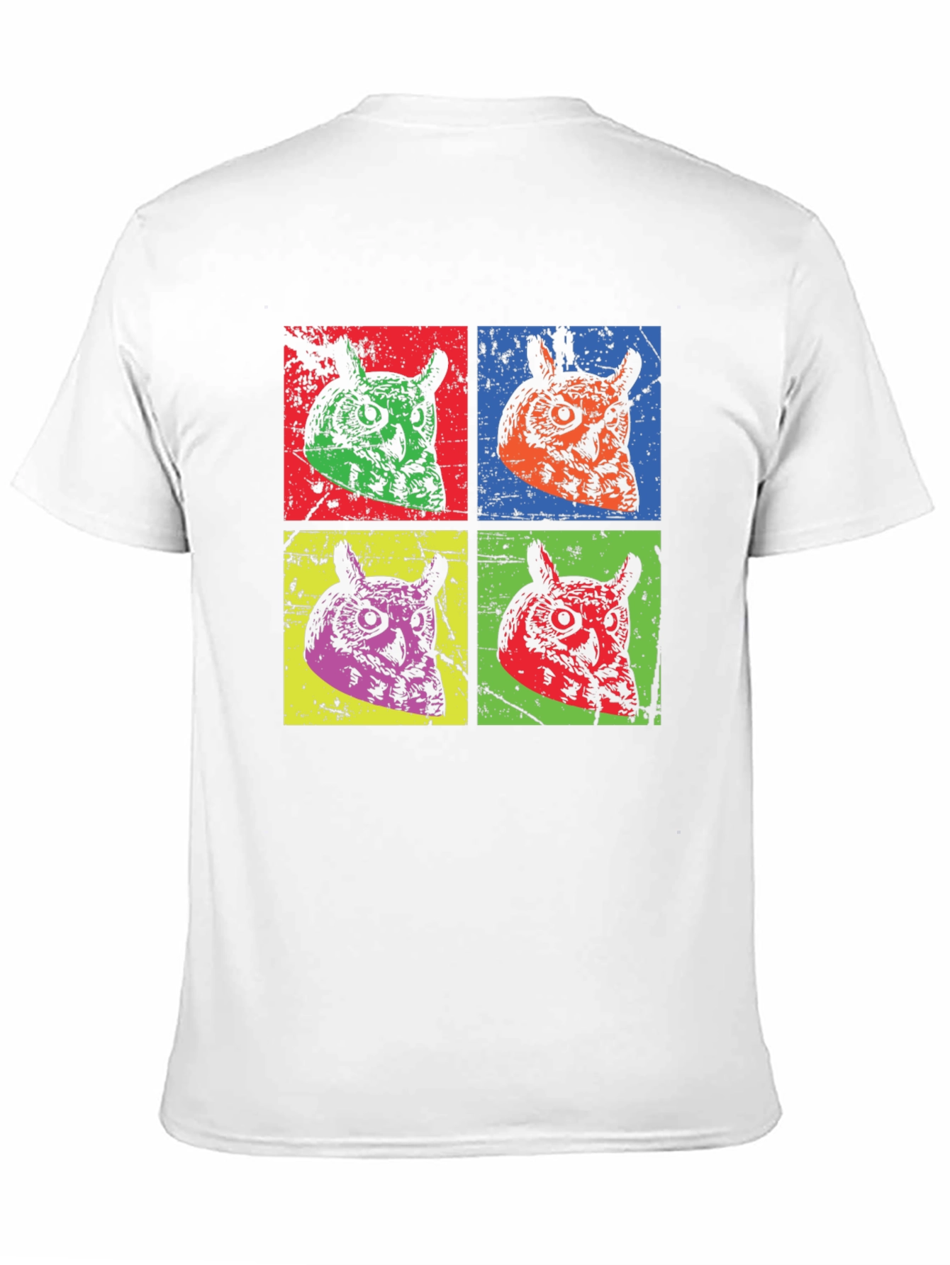 Pop Art Owl Graphic Tee - Quirky Style