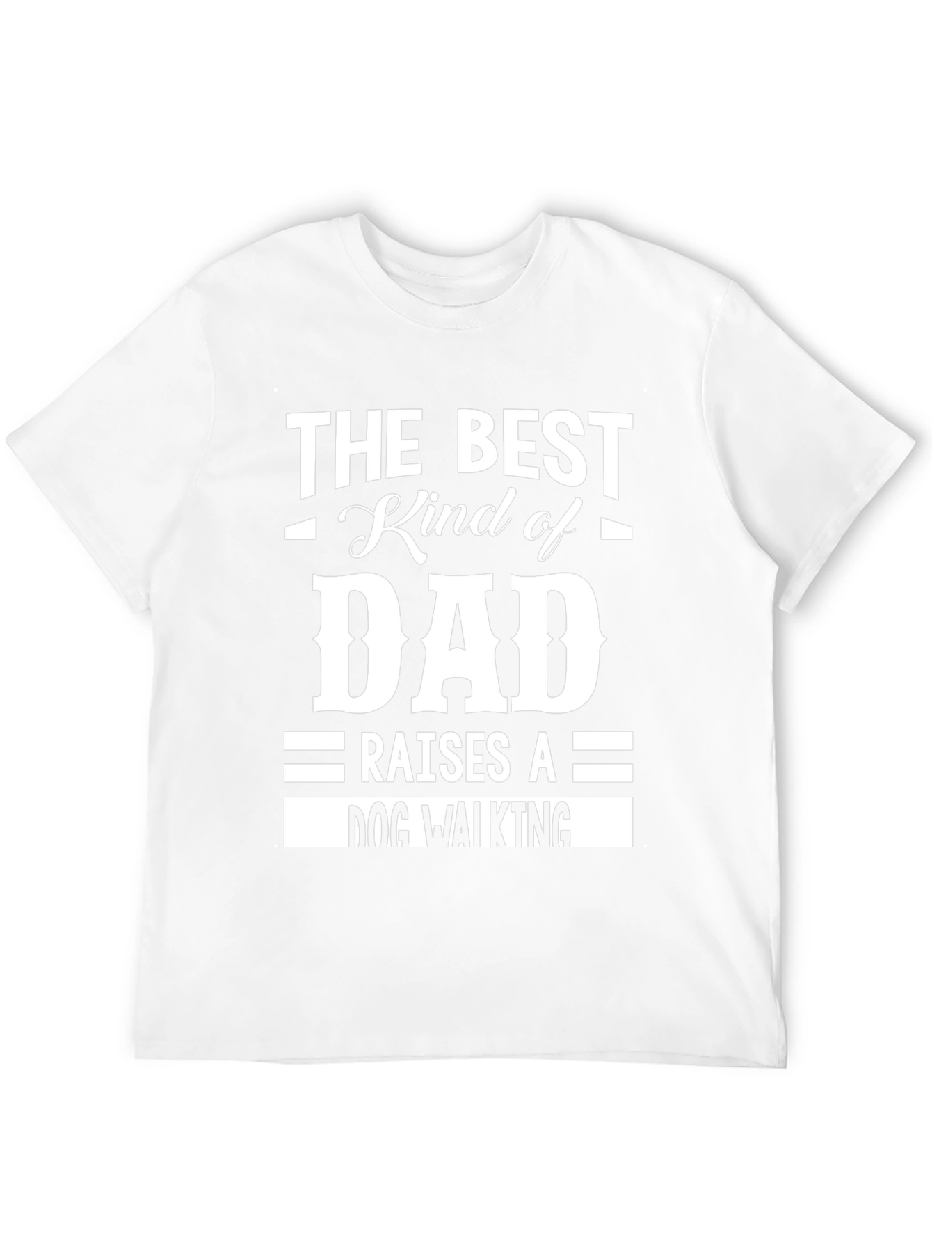 Best Kind of Dad Dog Walking T-Shirt