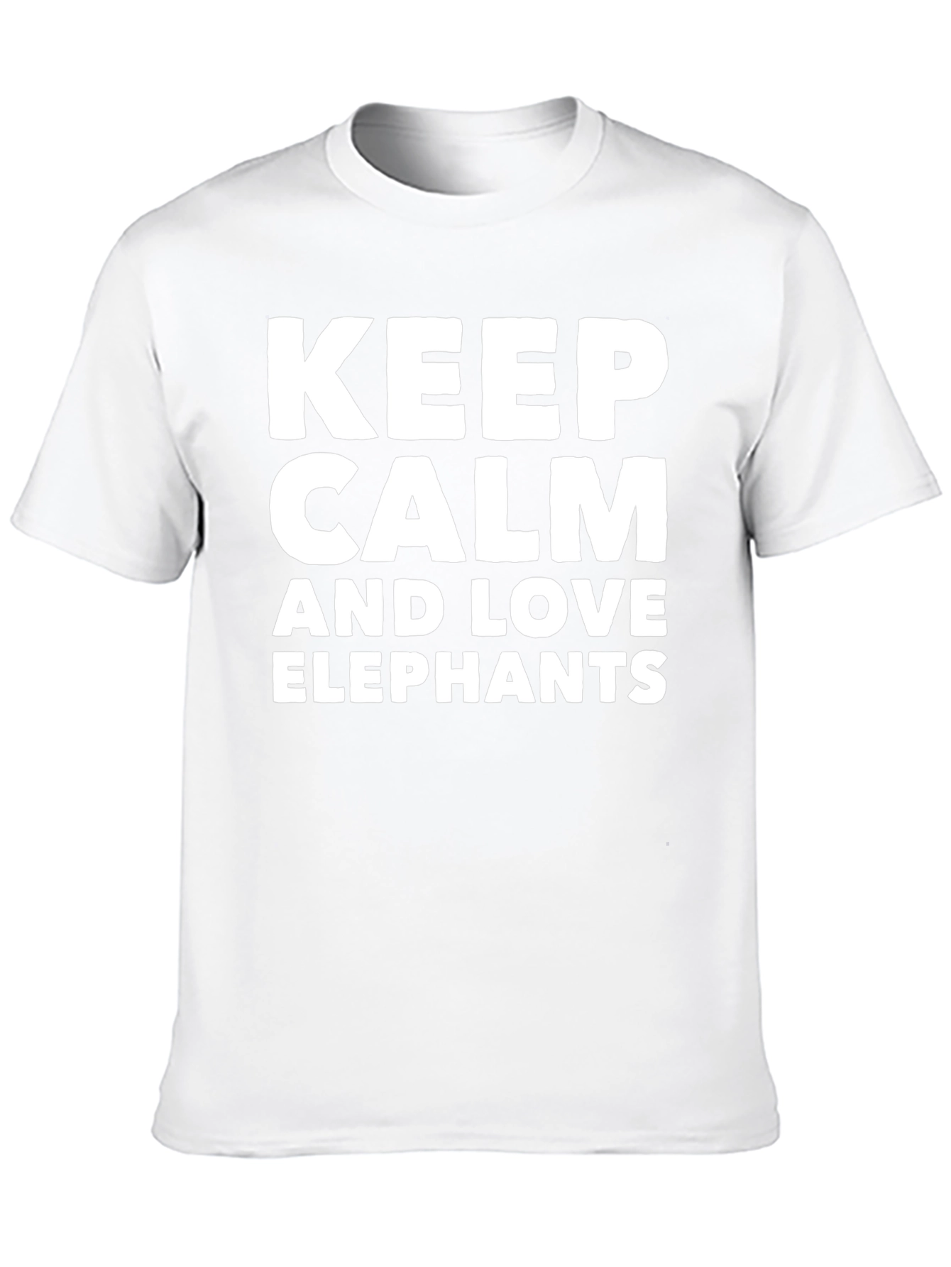 Keep Calm & Love Elephants Graphic T-Shirt