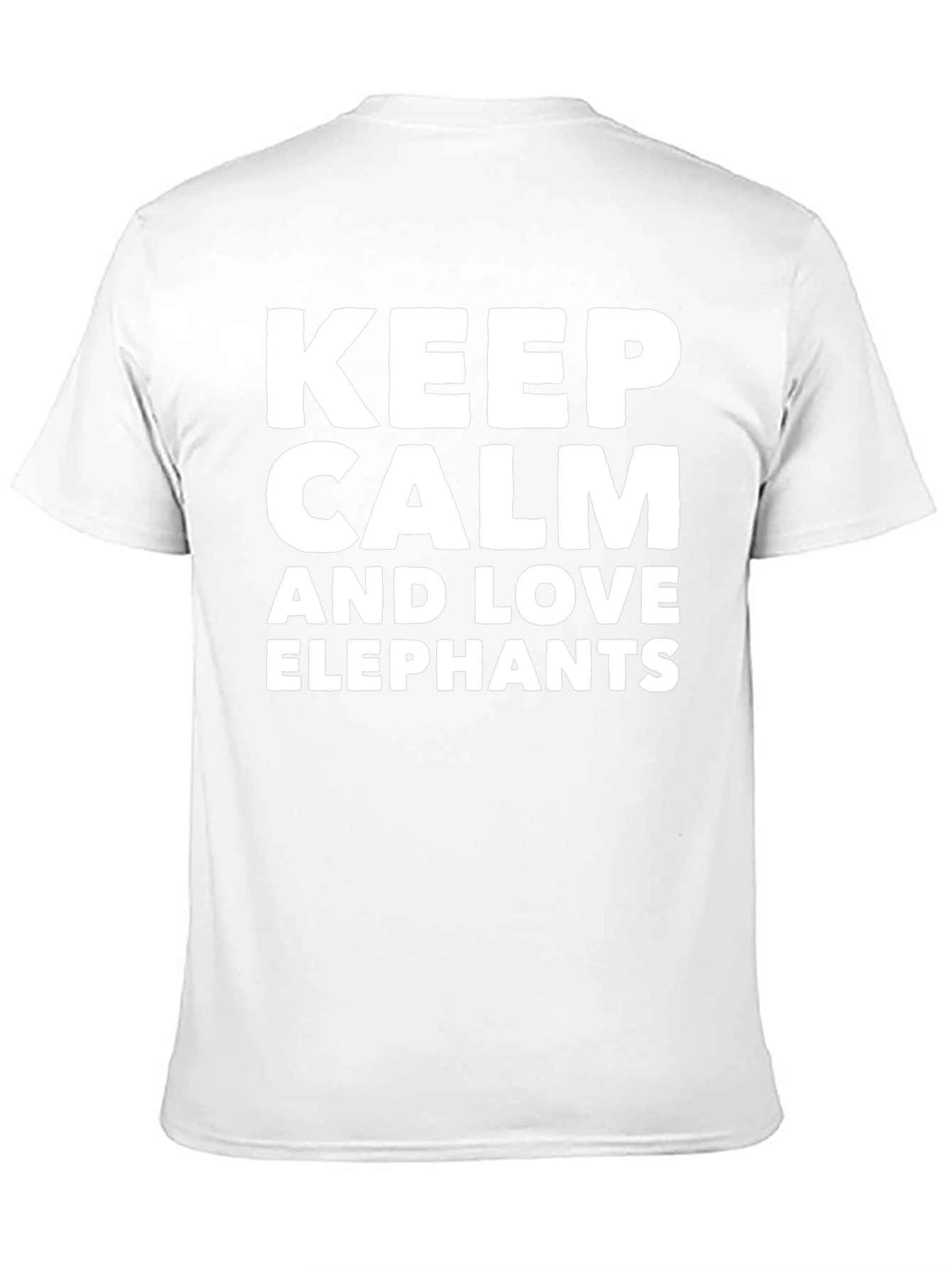 Keep Calm & Love Elephants Graphic T-Shirt