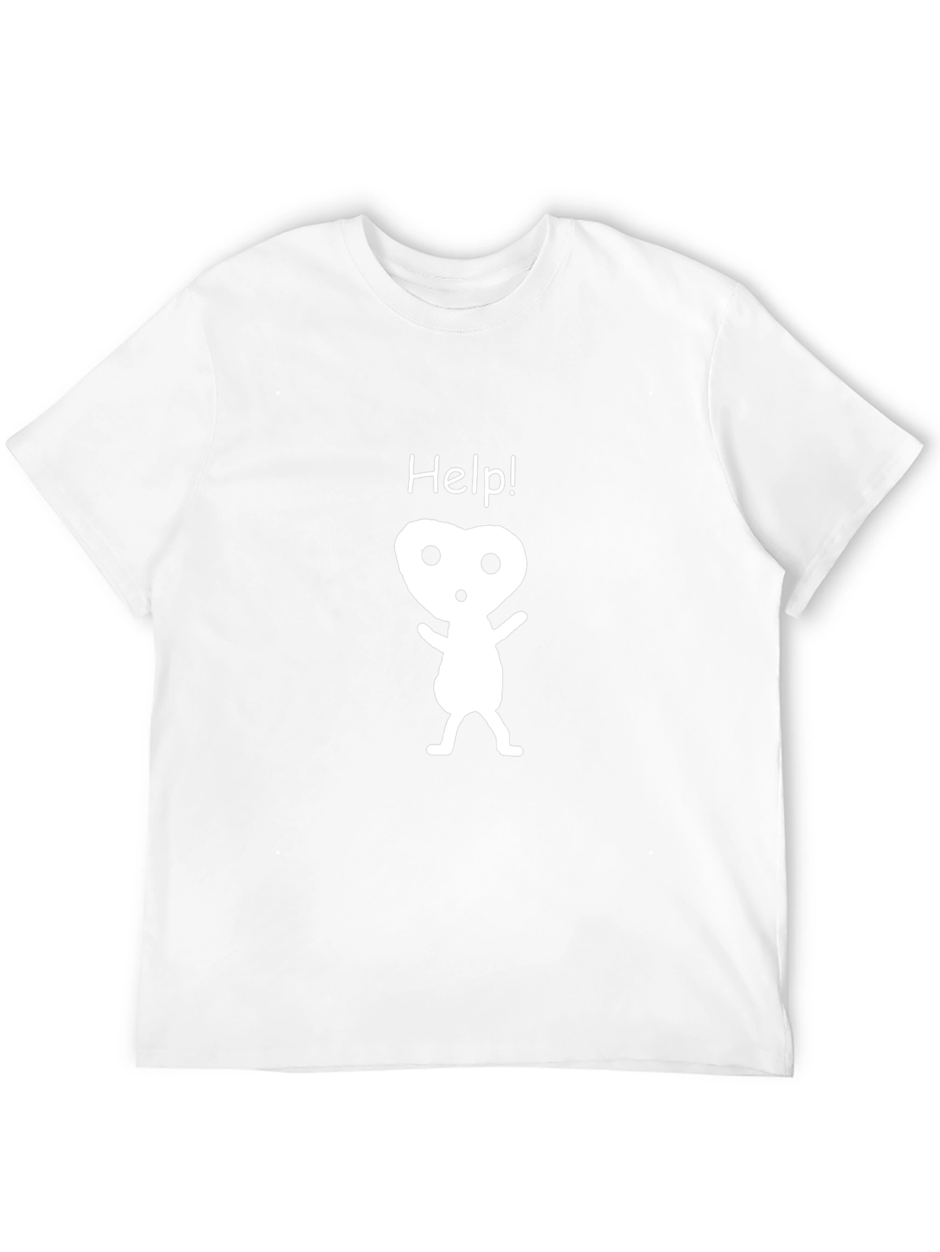 Help! Graphic Black T-Shirt - Kodama Spirit